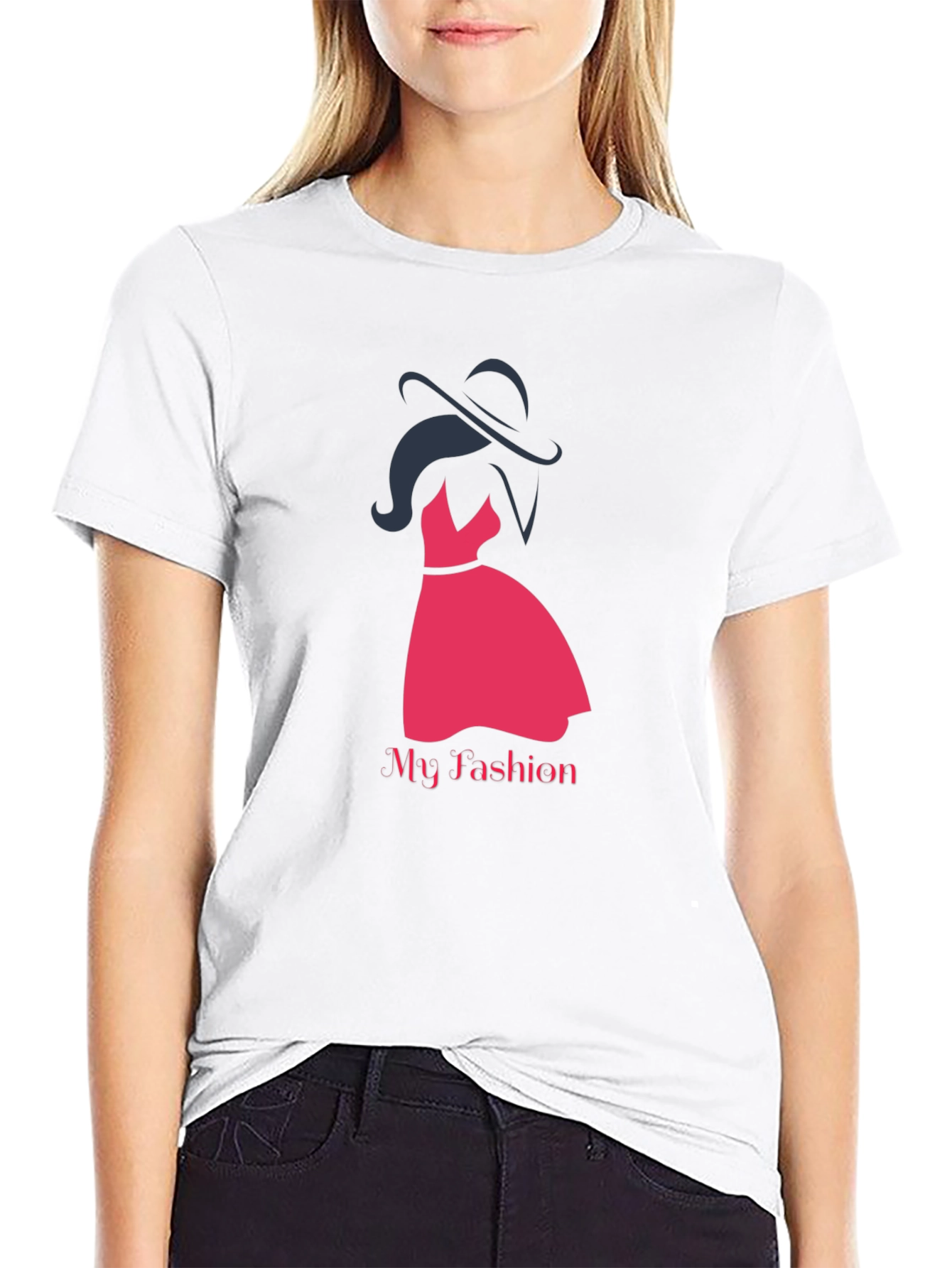 Black My Fashion Lady T-Shirt view 9