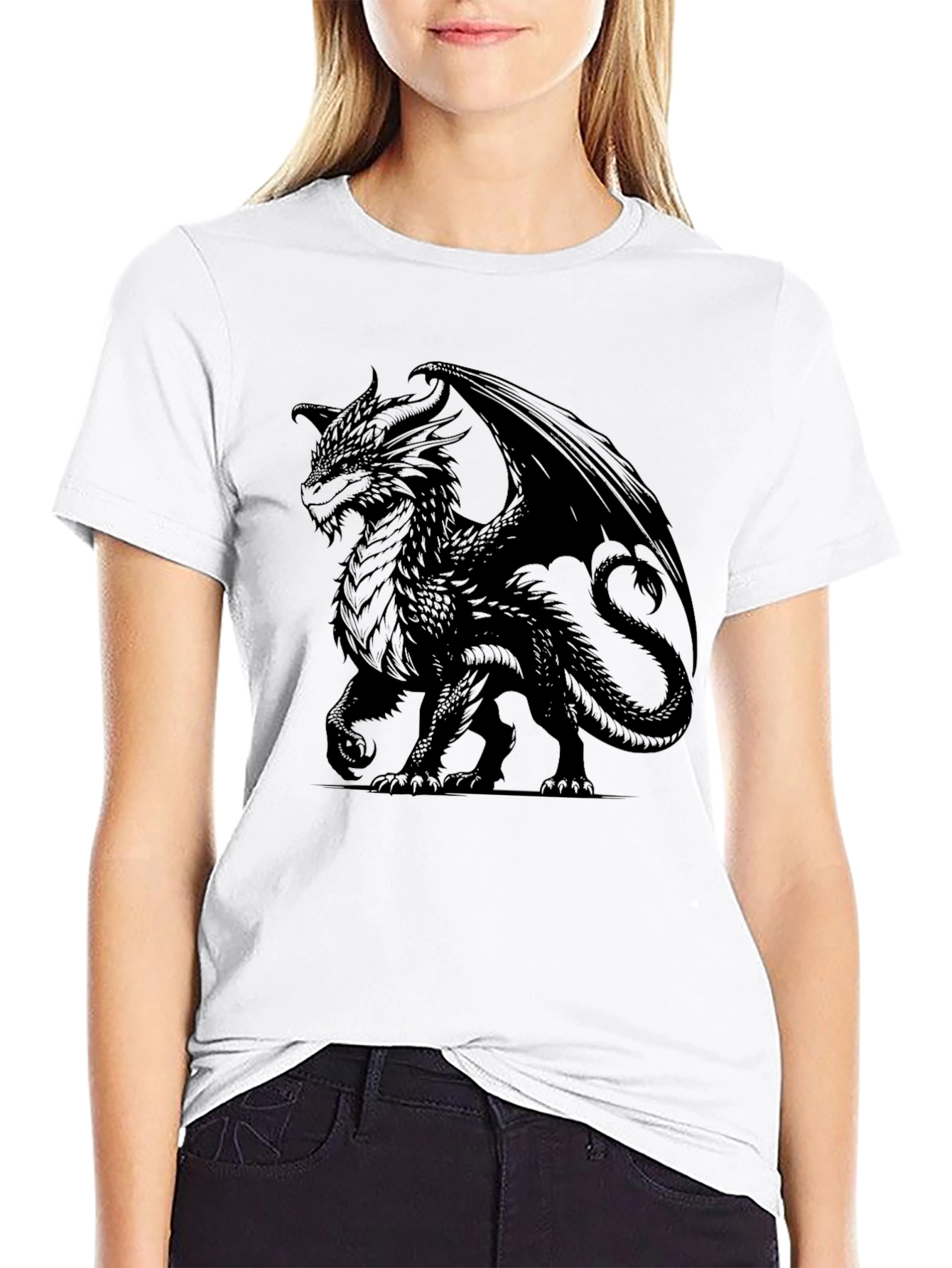 Black Black Dragon Graphic Tee - Men's Short Sleeve Shirt view 9