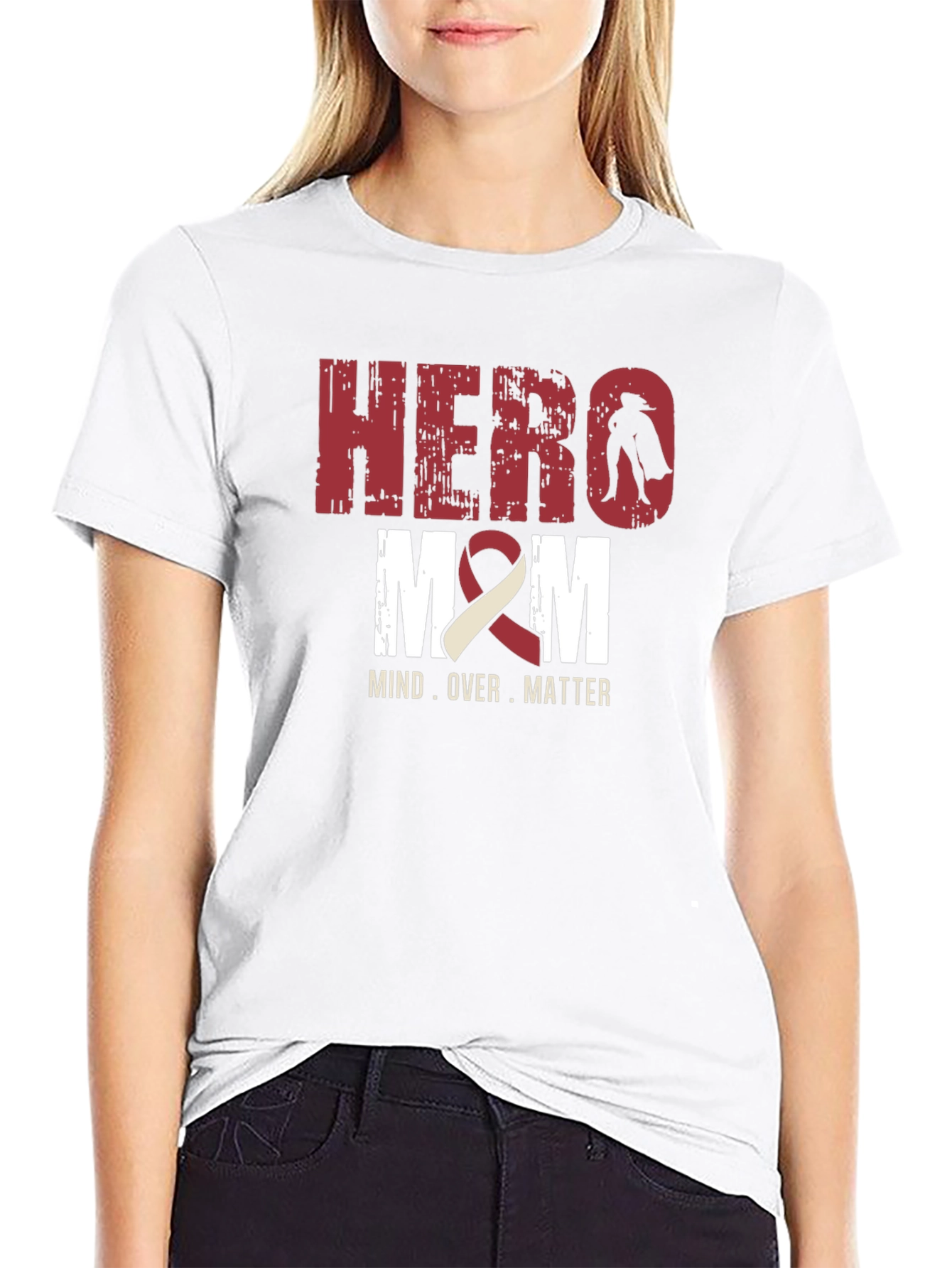Black Hero Mom T-Shirt - Mind Over Matter view 9