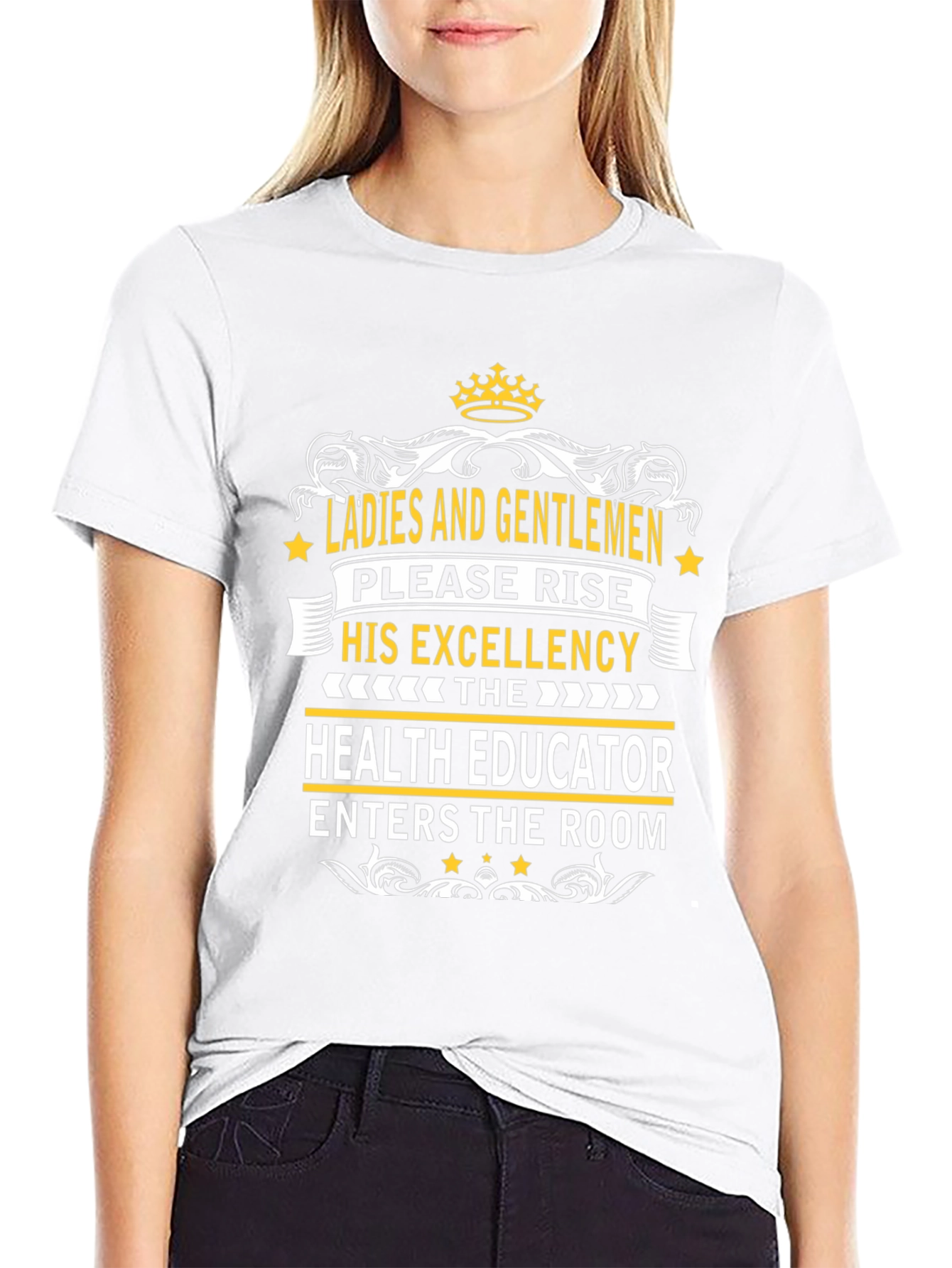 Black Health Educator Excellence T-Shirt view 9