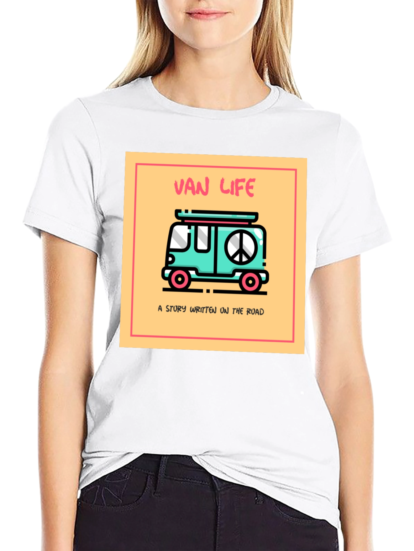 Black Van Life Graphic Tee - Road Trip Style view 9
