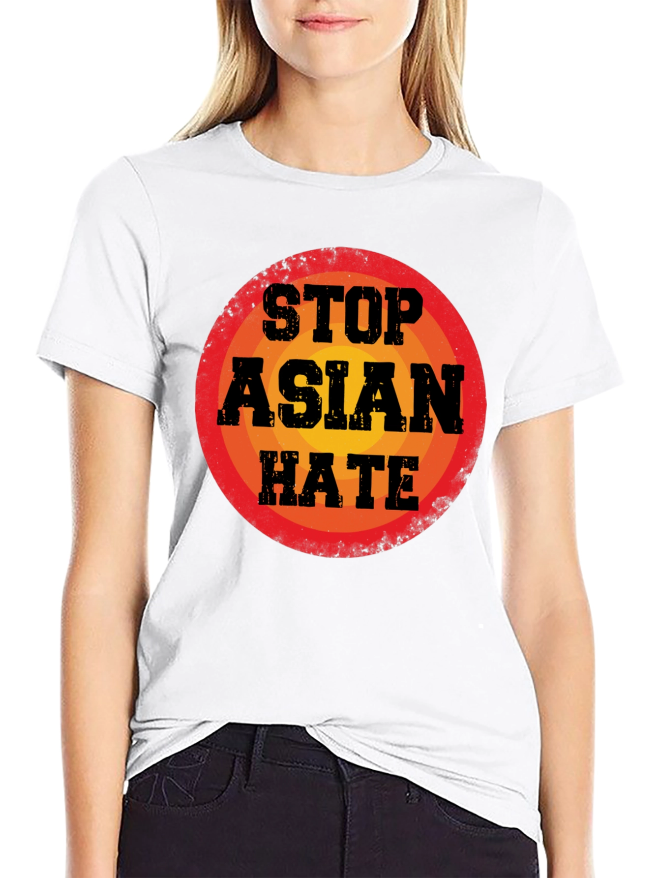 Black Stop Asian Hate T-Shirt view 9
