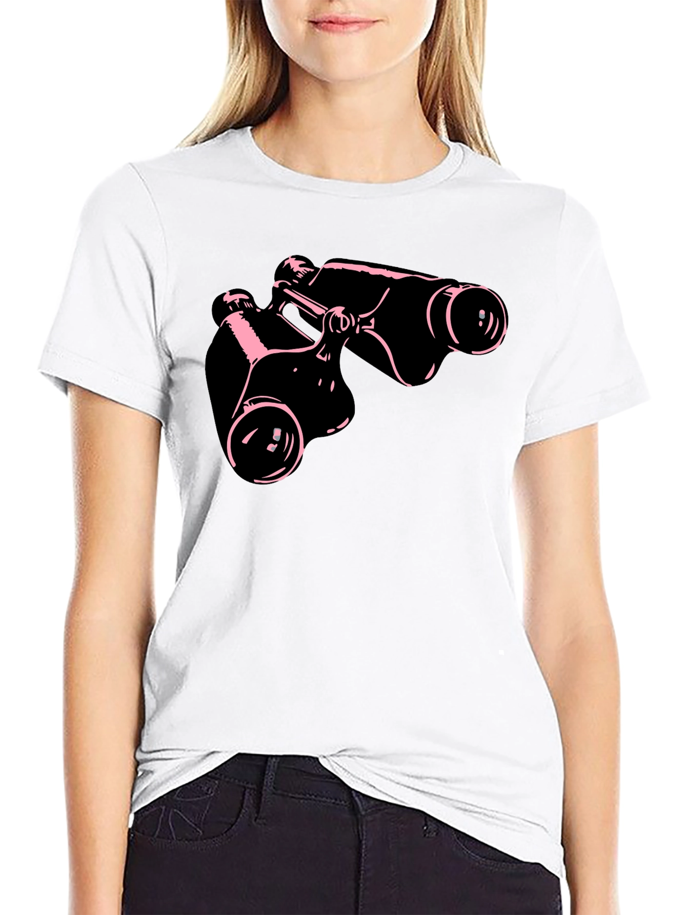 Black Binocular Graphic Tee - See the World! view 9