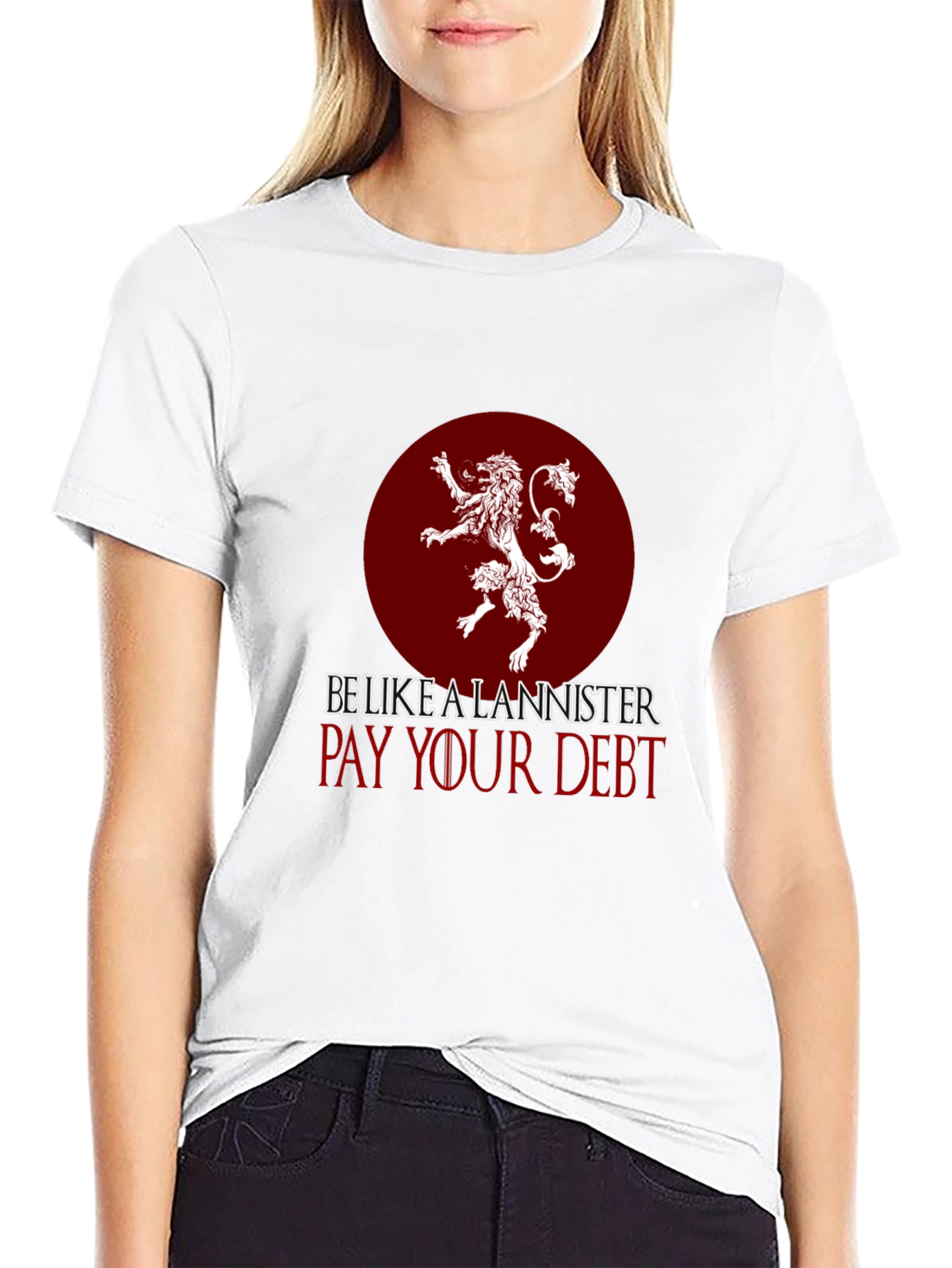 Black Lannister "Pay Your Debt" Black T-Shirt view 9