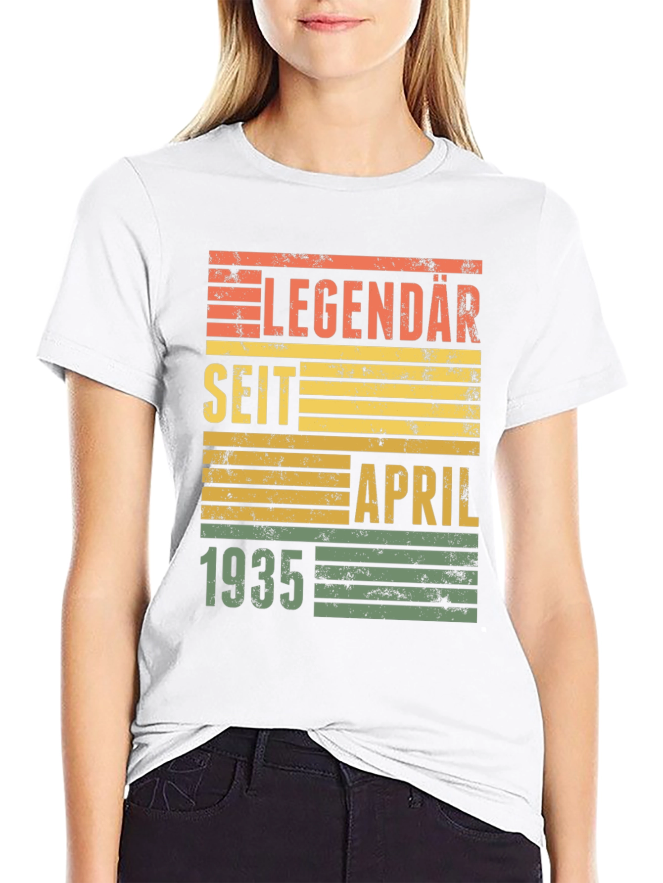 Black Legendary Since April 1935 T-Shirt view 9