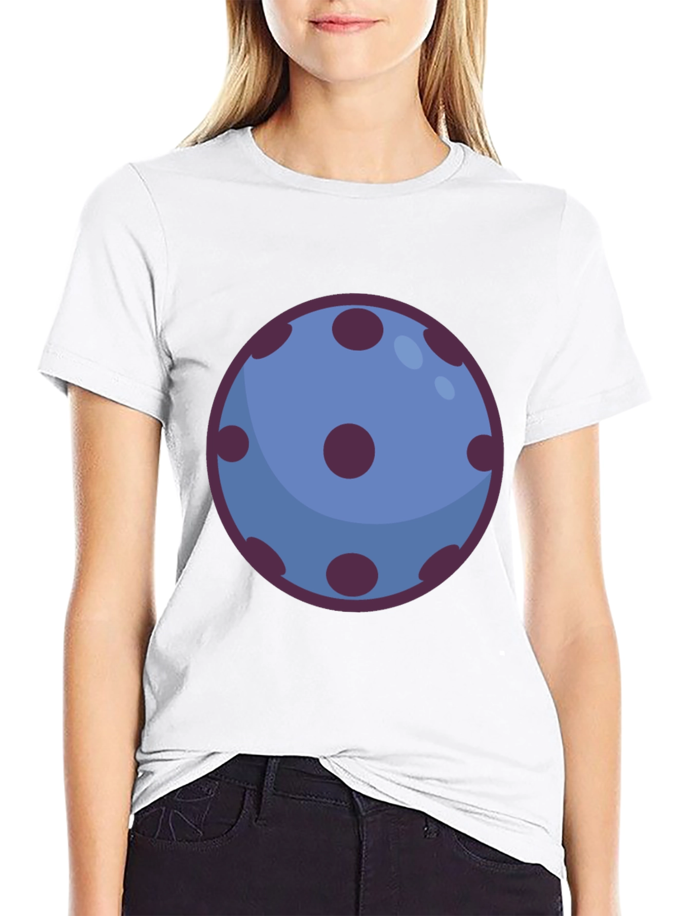 Black Abstract Polka Dot Orb Graphic Tee - Unisex Casual Top view 9