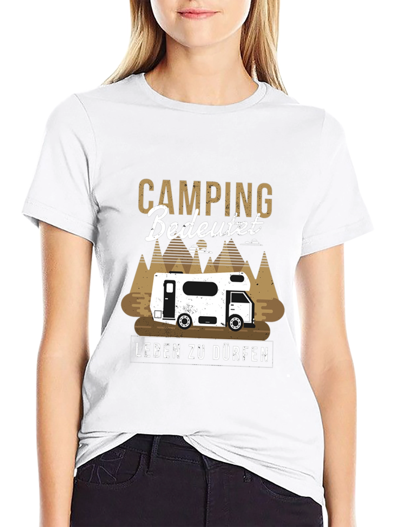 Black Camping bedeutet Leben zu dürfen T-Shirt view 9