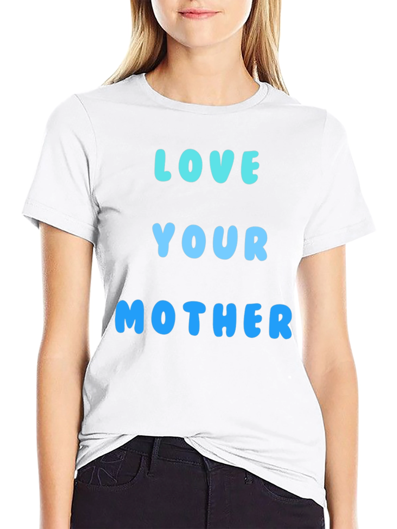 Black Love Your Mother Black T-Shirt view 9