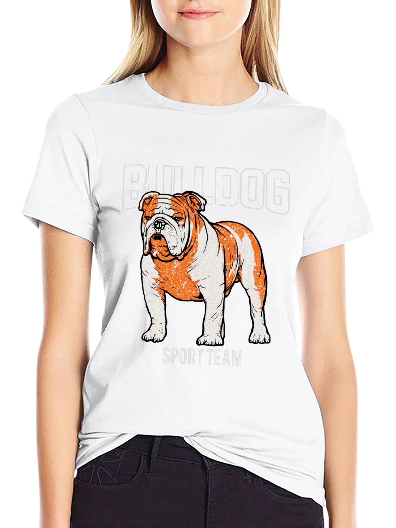 Black Bulldog Sport Team Graphic Tee - Black view 9