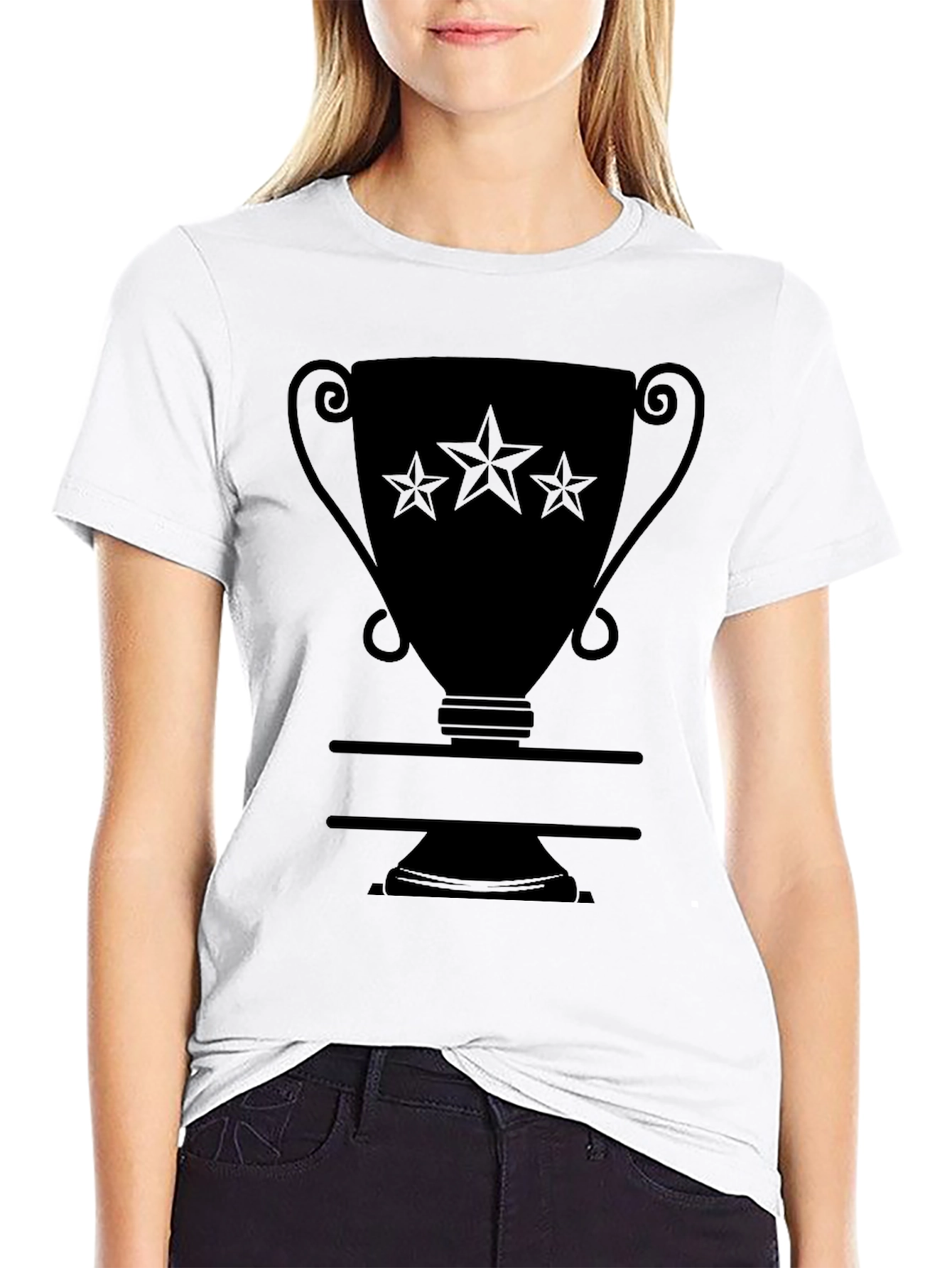 Black Champion Trophy Graphic T-Shirt - Black view 9