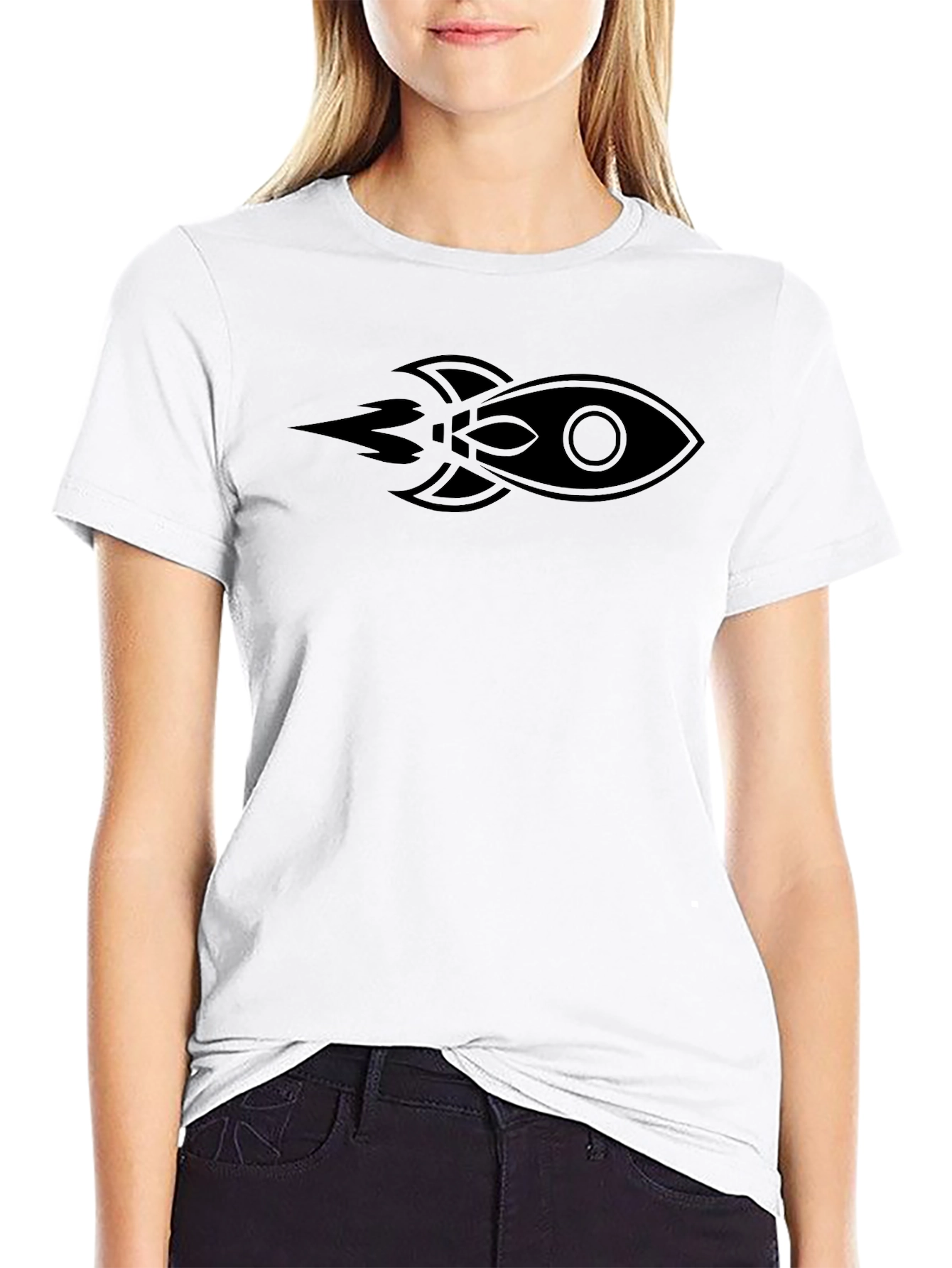 Black Rocket Graphic Tee - Black, Short Sleeve view 9