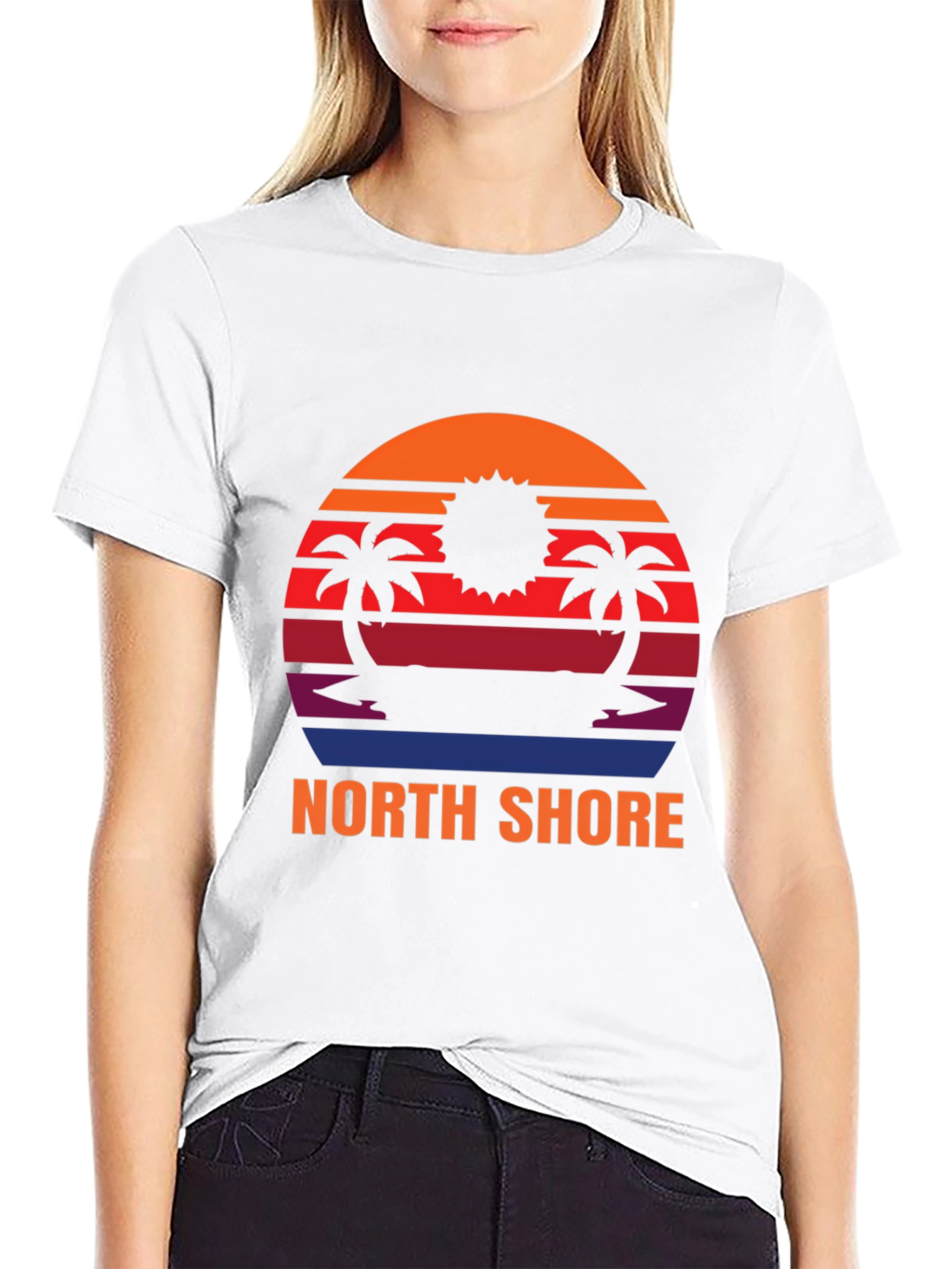 Black North Shore Sunset Graphic Tee - Island Vibes view 9