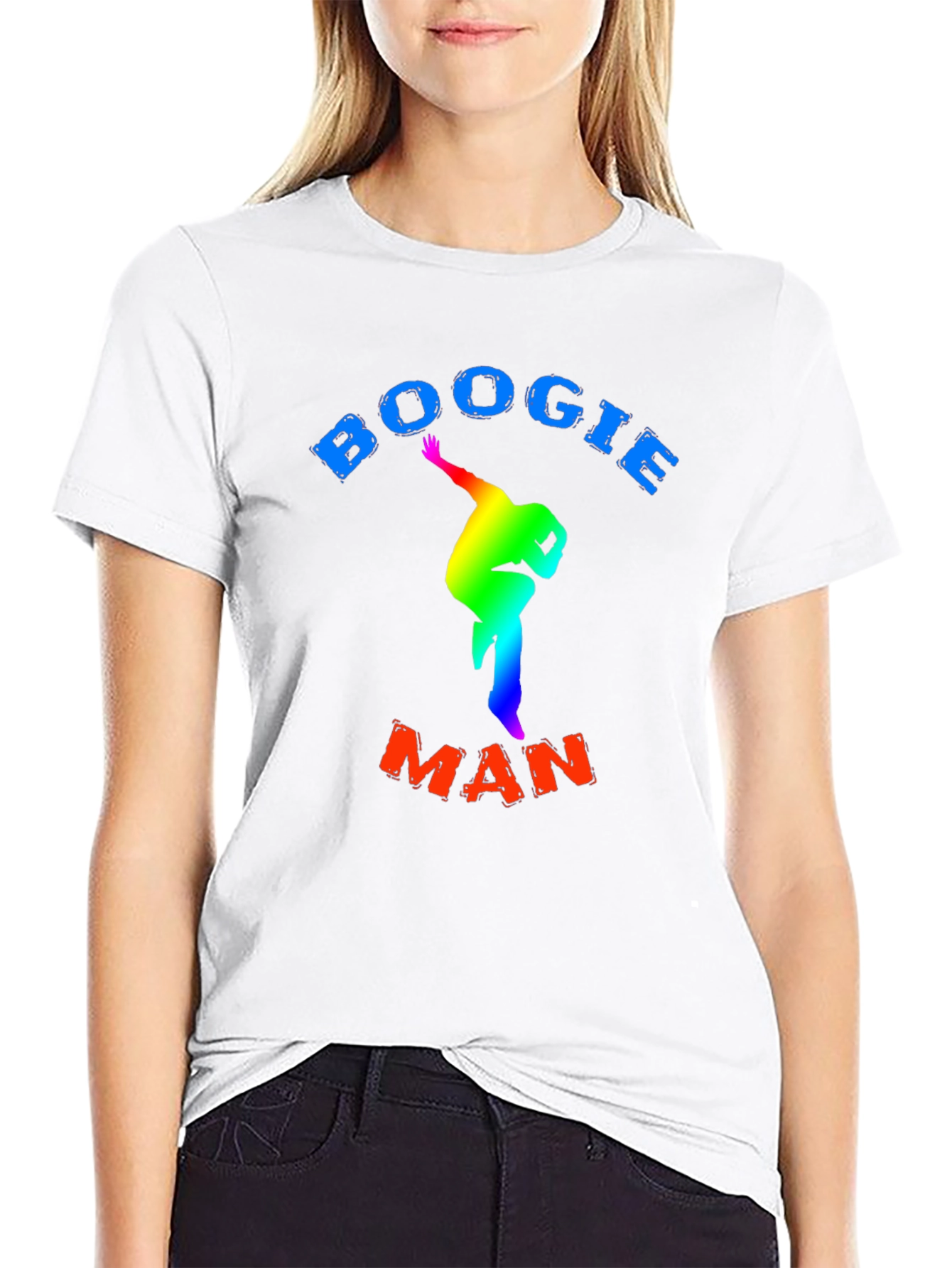 Black Boogie Man T-Shirt - Rainbow Dancer view 9