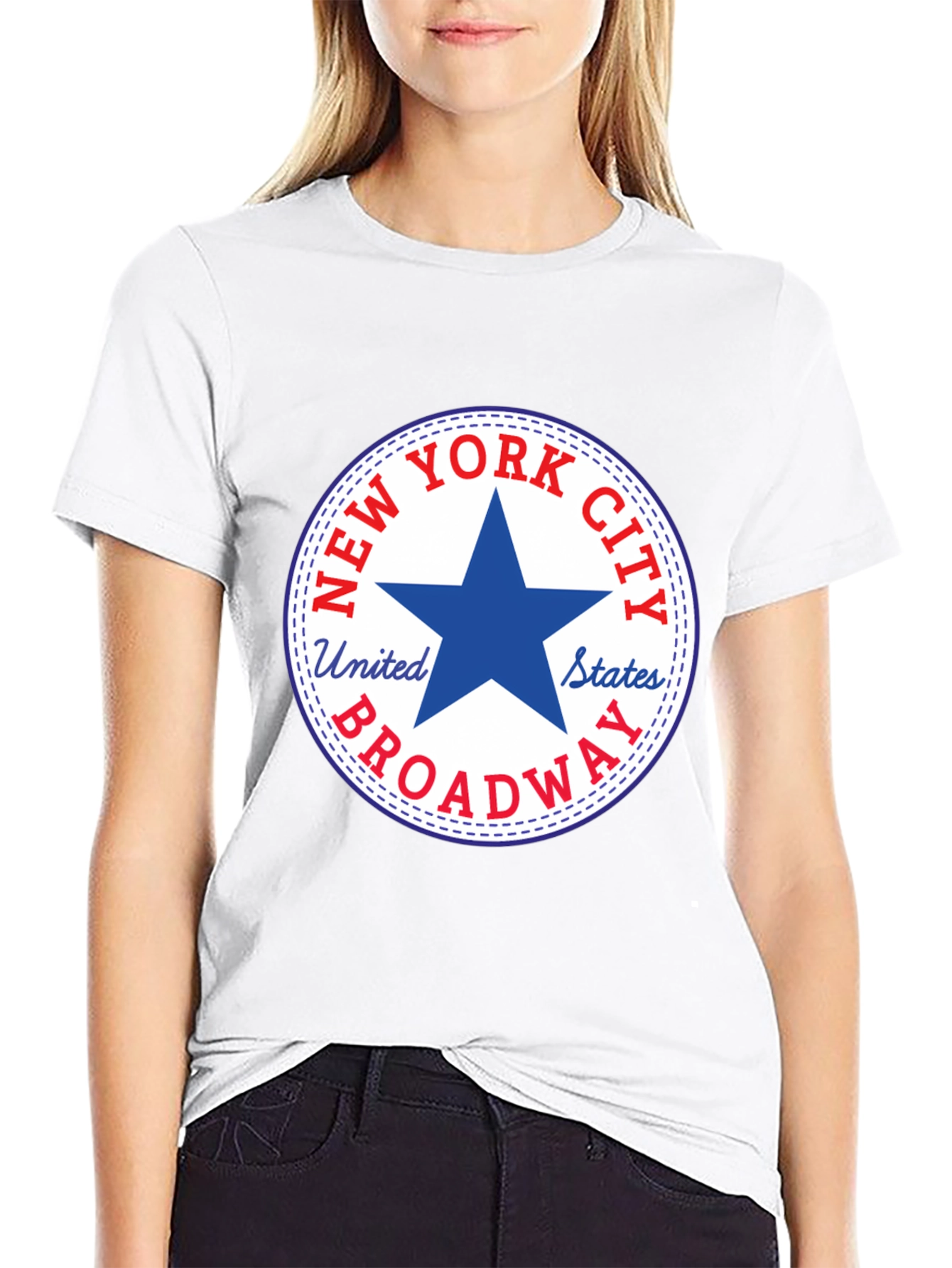 Black New York City Broadway Star Graphic T-Shirt view 9