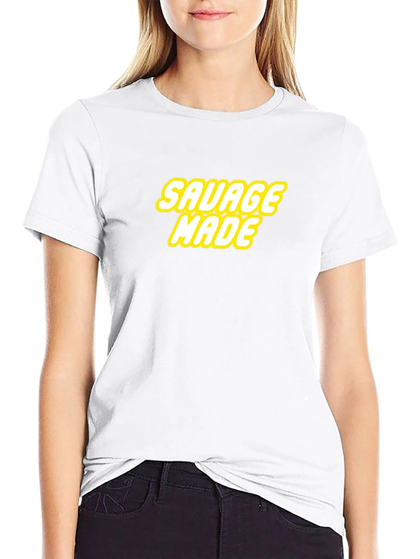 Black Savage Made Graphic Tee - Bold Statement Shirt view 9