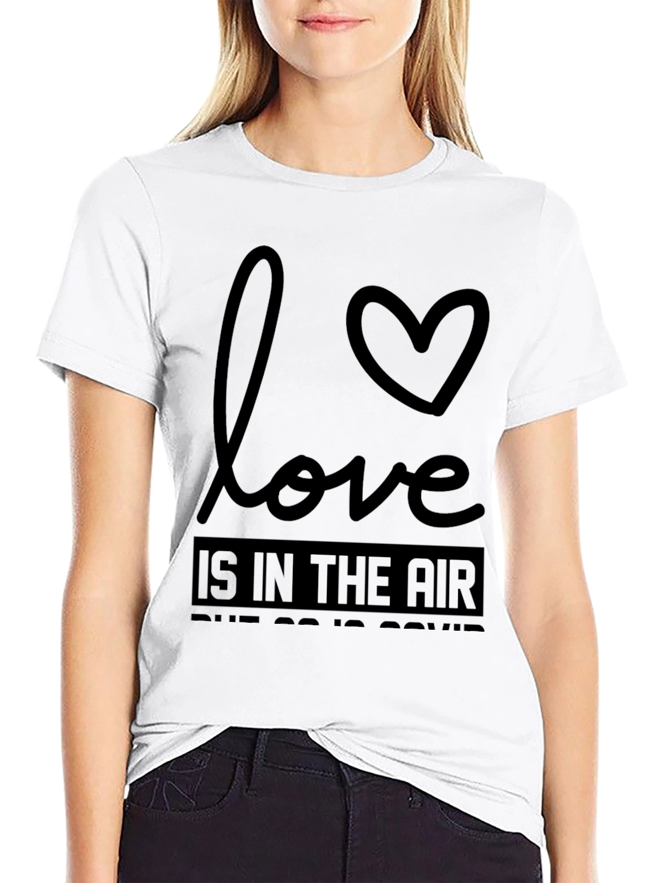 Black Love is in the Air - Funny Graphic Tee view 9