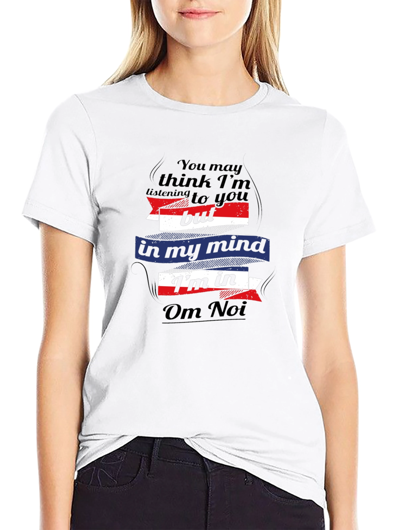 Black Om Noi Mind T-Shirt - Funny Novelty Tee view 9