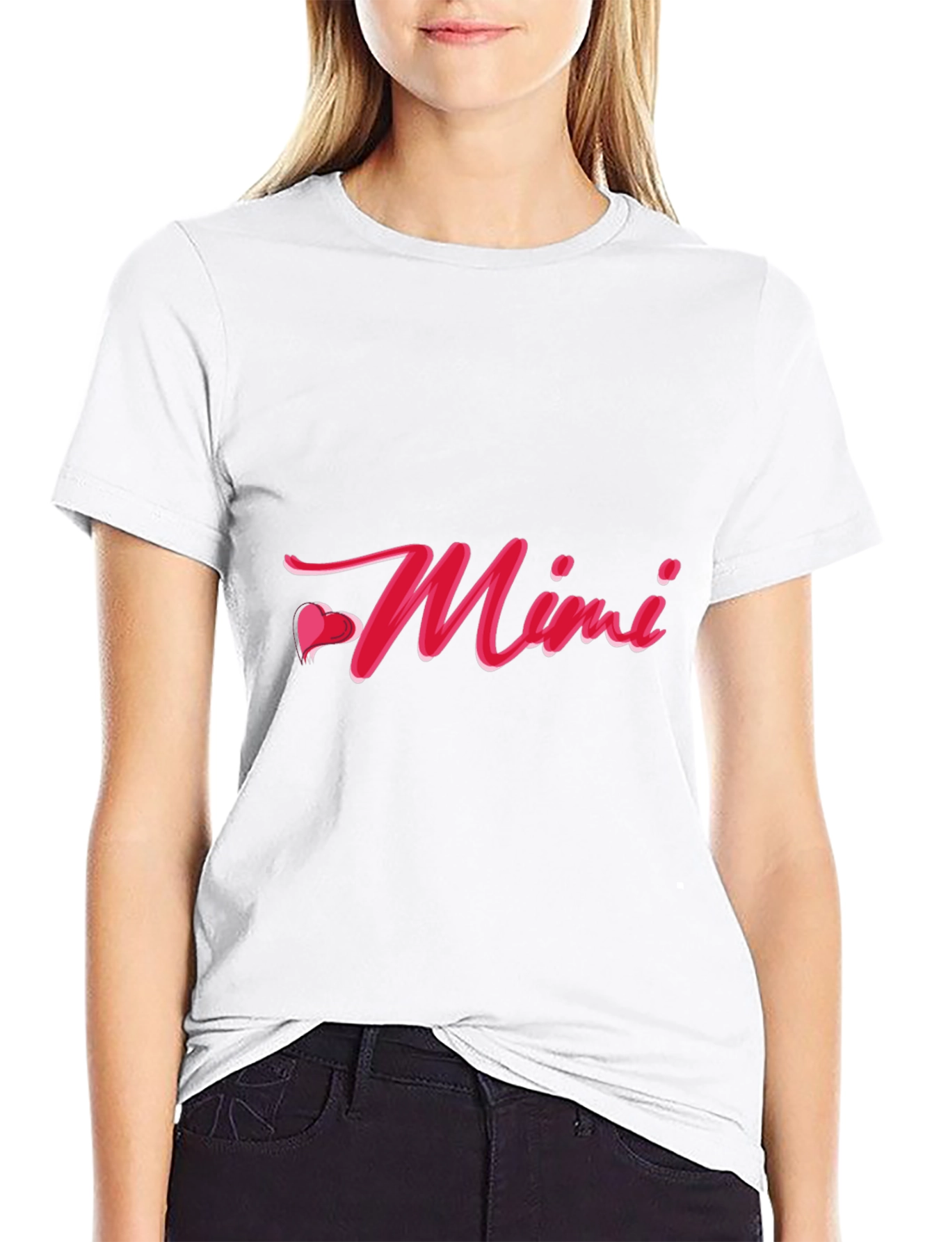 Black Mimi Graphic T-Shirt - Stylish Casual Wear view 9