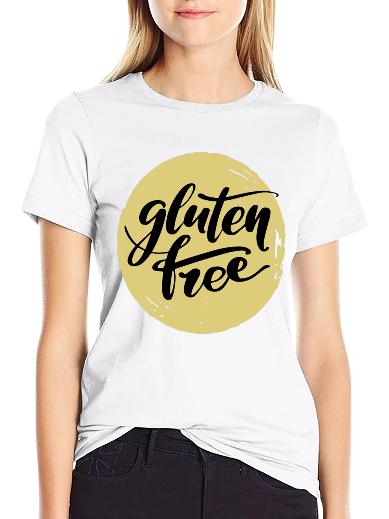 Black Gluten Free Graphic Tee - Trendy Unisex T-Shirt view 9