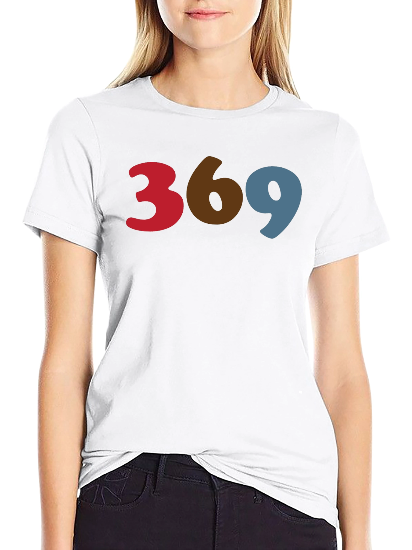 Black 369 Graphic Print T-Shirt view 9
