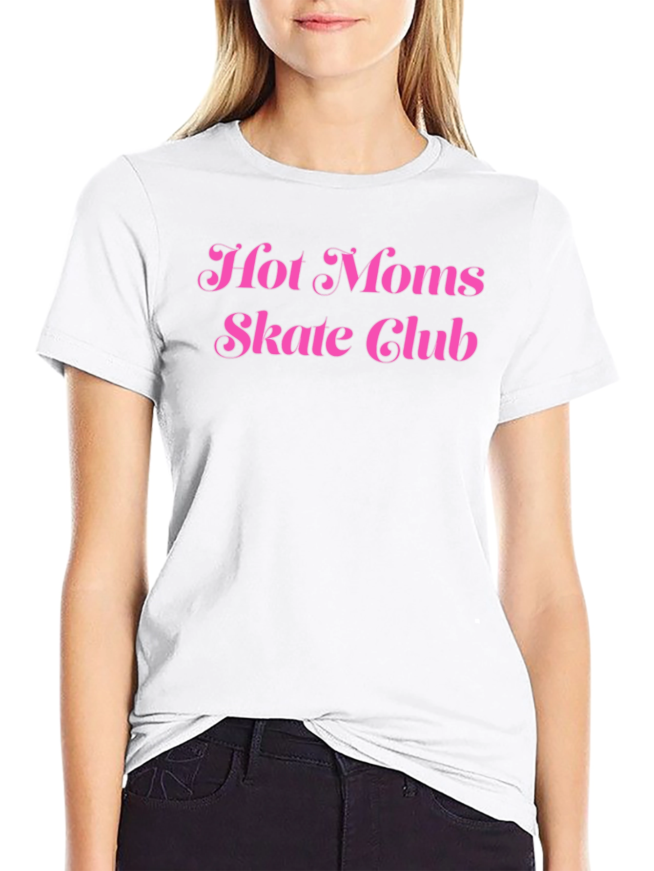 Black Hot Moms Skate Club T-Shirt view 9