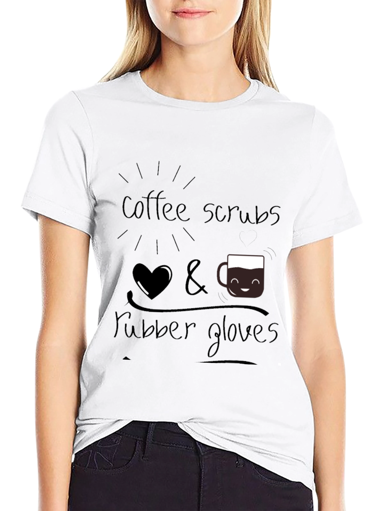 Black Coffee Scrubs & Rubber Gloves T-Shirt view 9