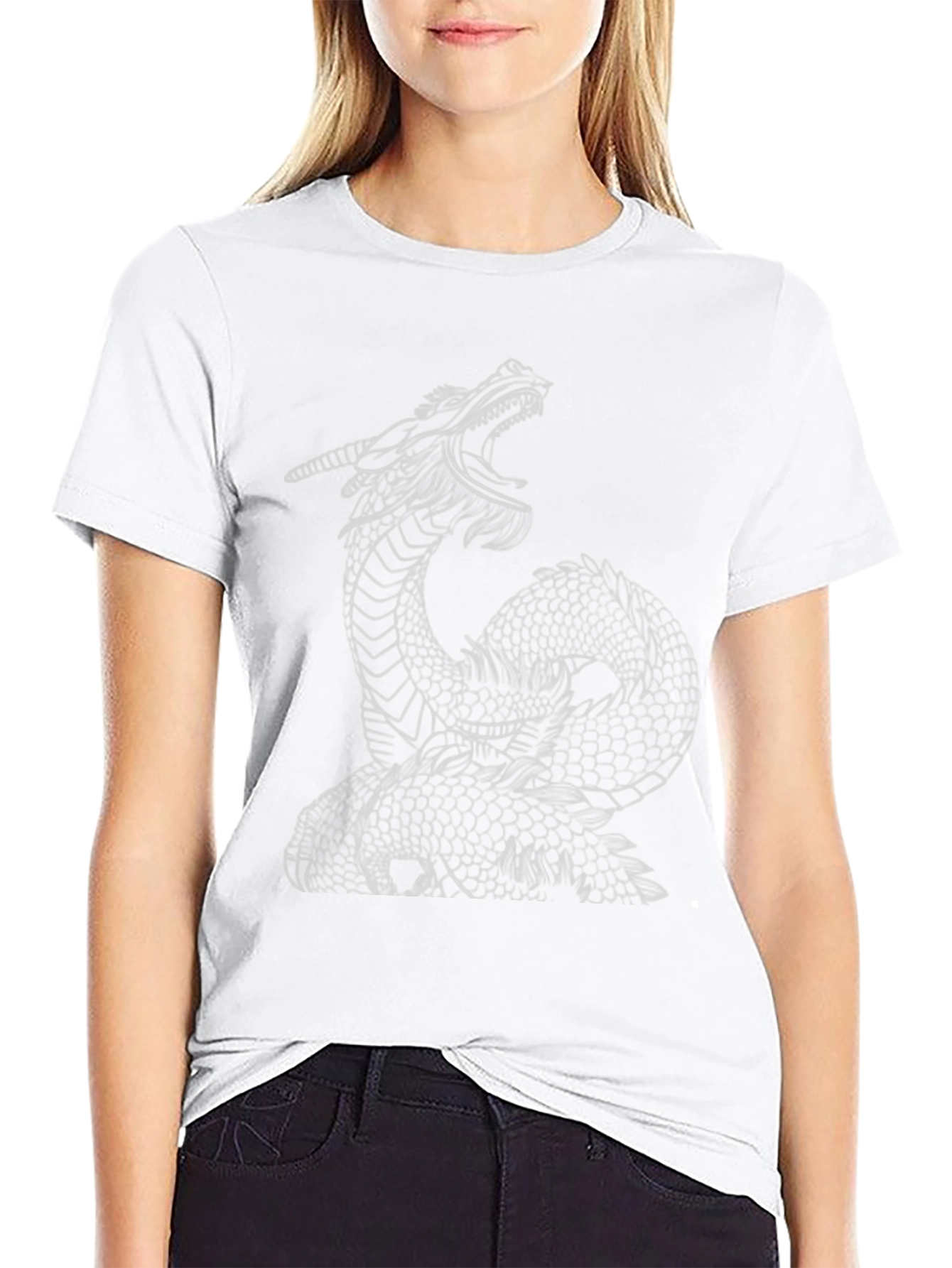 Black Dragon Graphic Black T-Shirt view 9