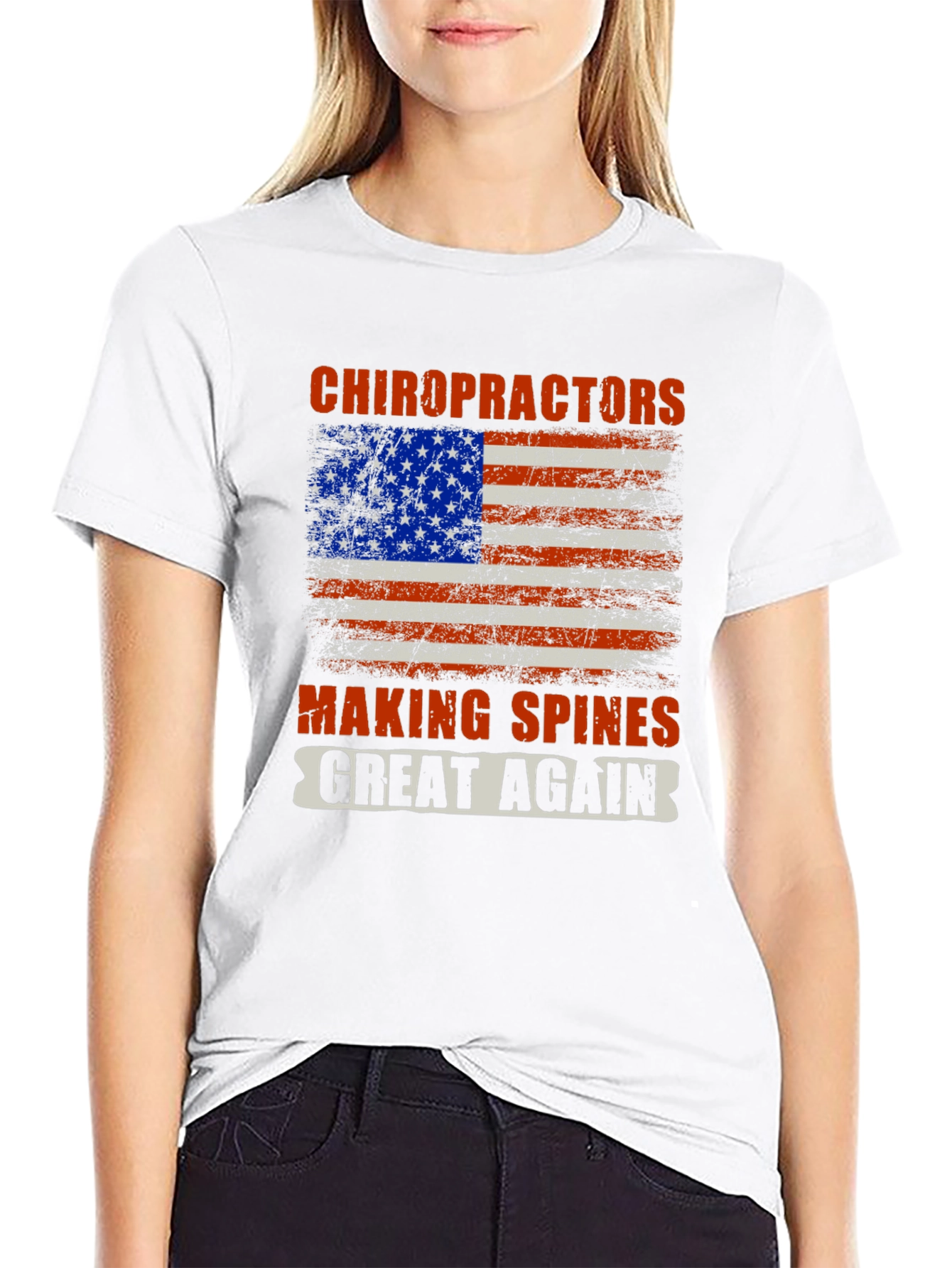 Black Chiropractors Making Spines Great Again T-Shirt view 9