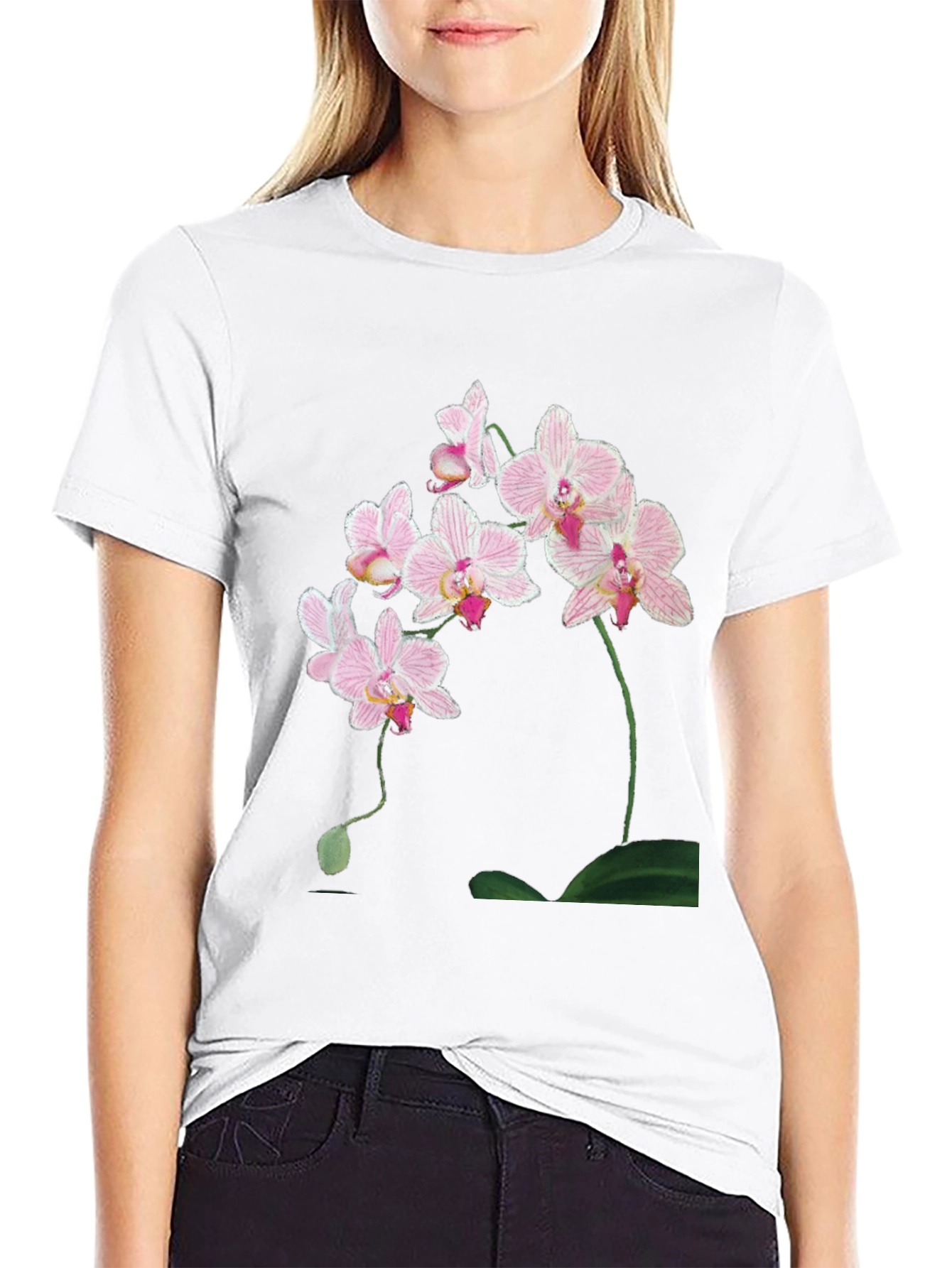 Floral Orchid Graphic Tee - Classic Fit - 9