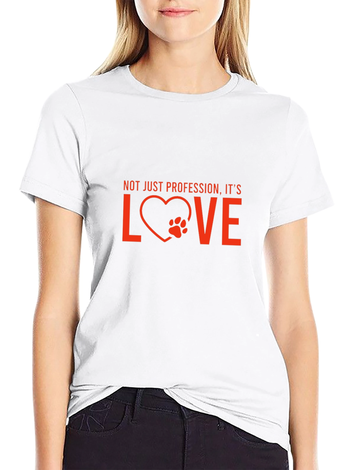 Black Vet Tech Love T-Shirt - Not Just Profession view 9