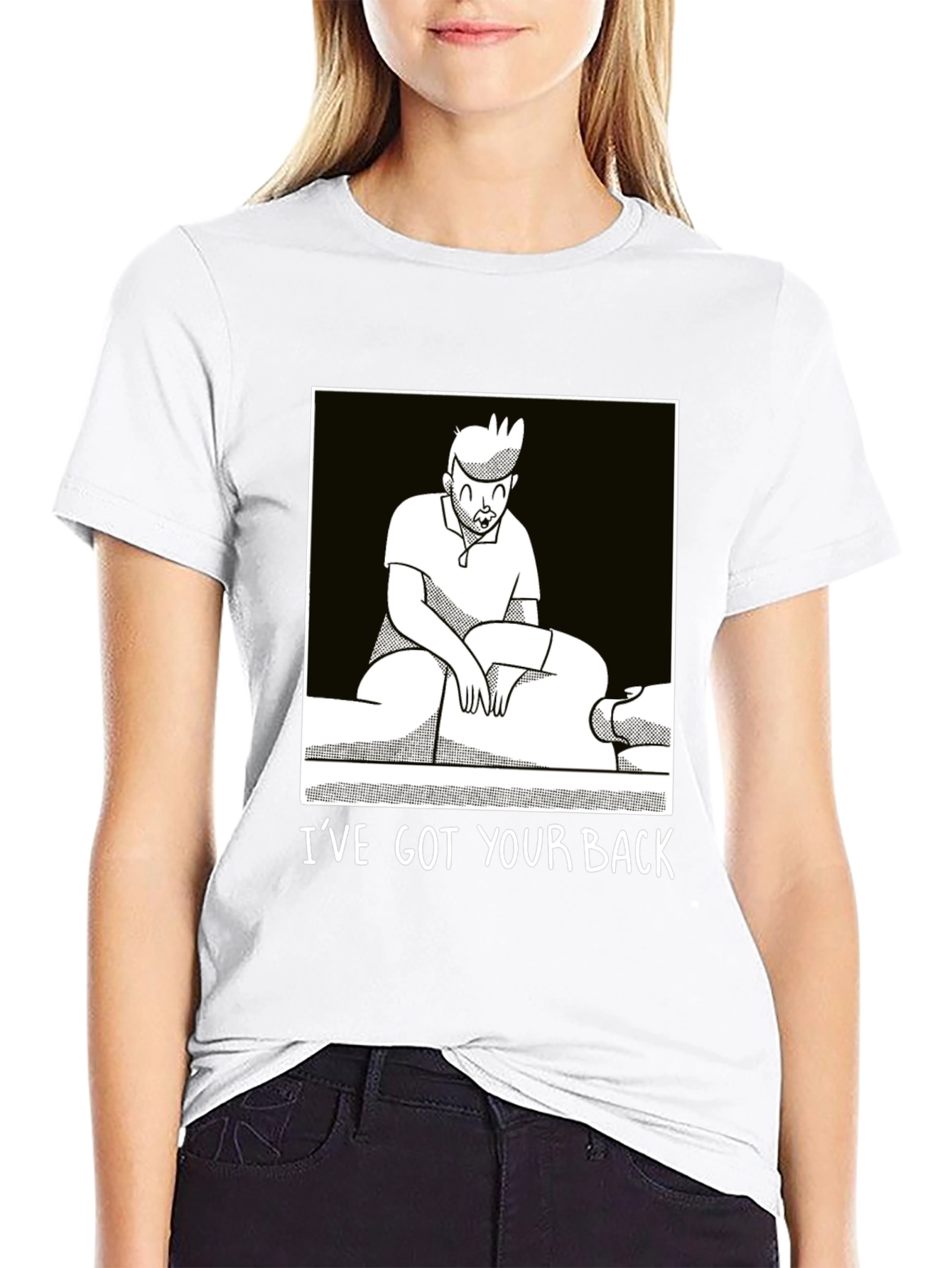 Black I've Got Your Back Chiropractic T-Shirt view 9