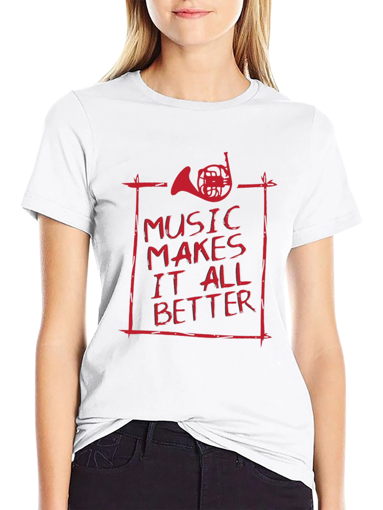 Black Music Makes It All Better T-Shirt view 9