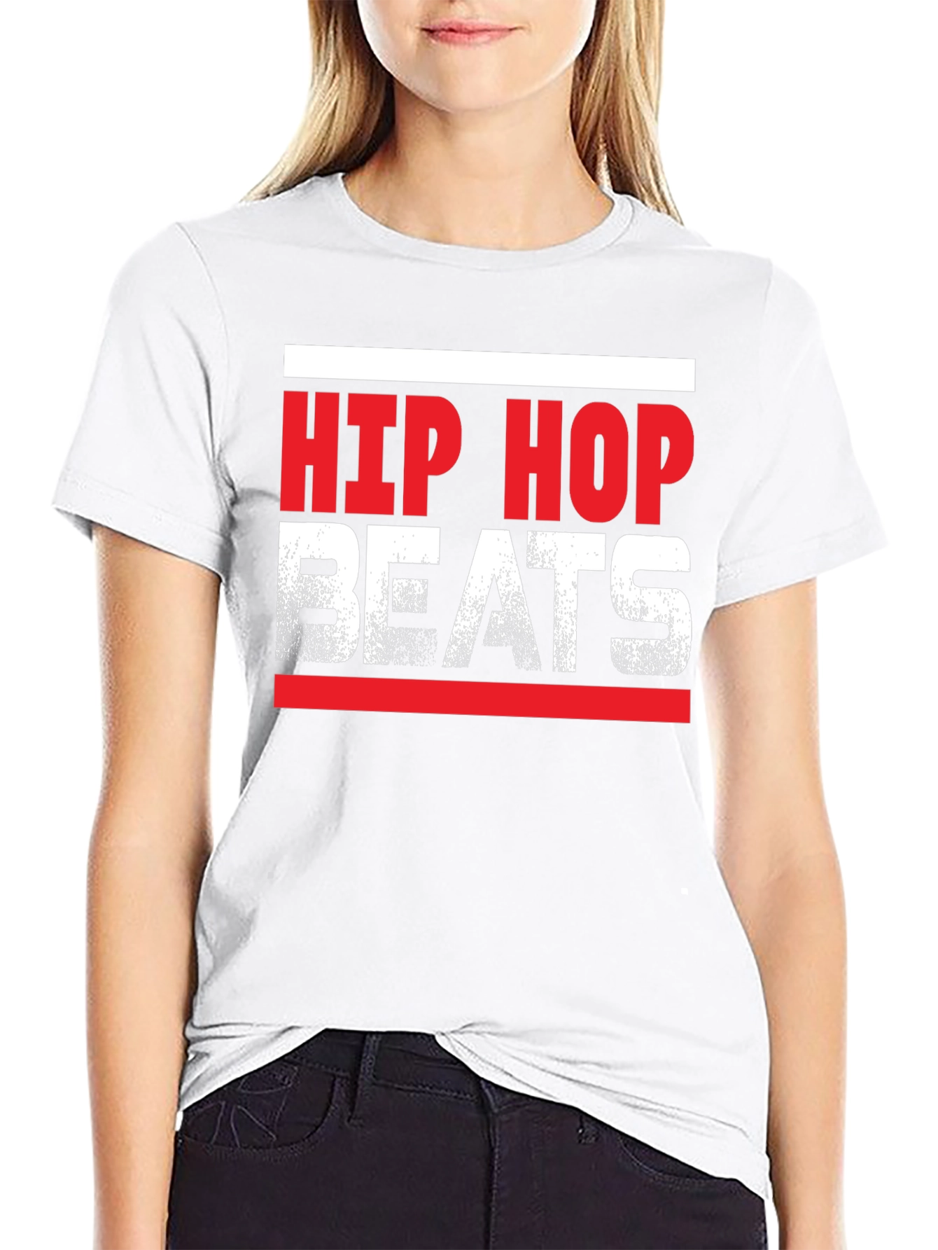 Black Hip Hop Beats Graphic Tee view 9