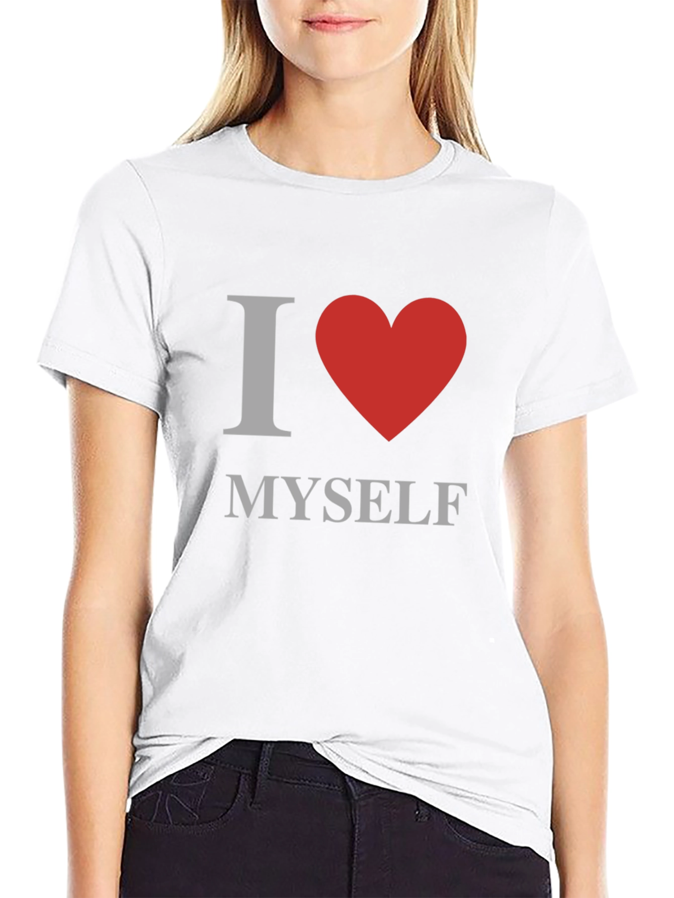 Black I Love Myself T-Shirt - Men's Graphic Tee view 9