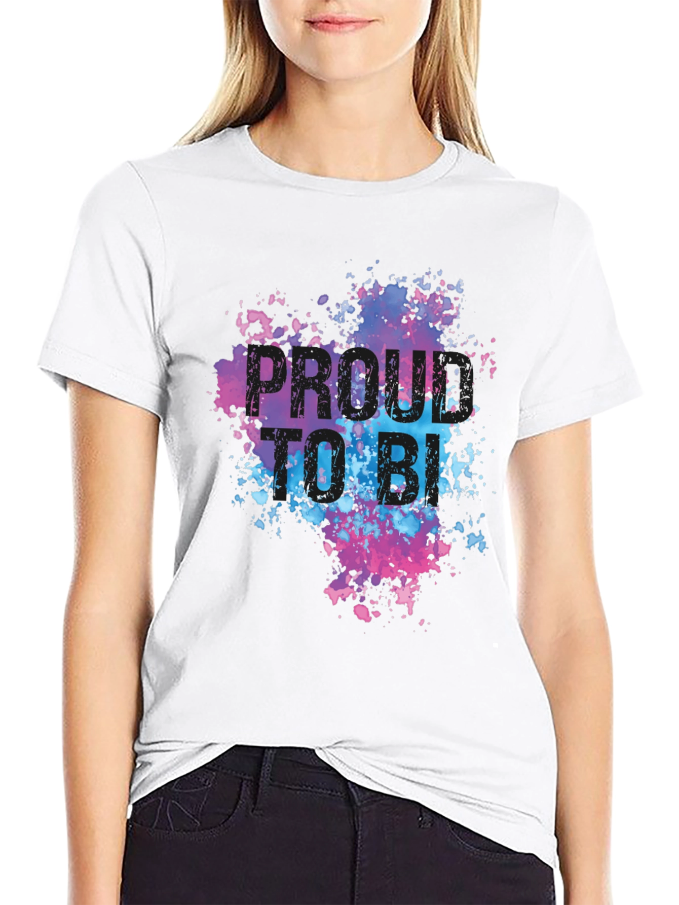 Black Proud to be BI T-Shirt view 9