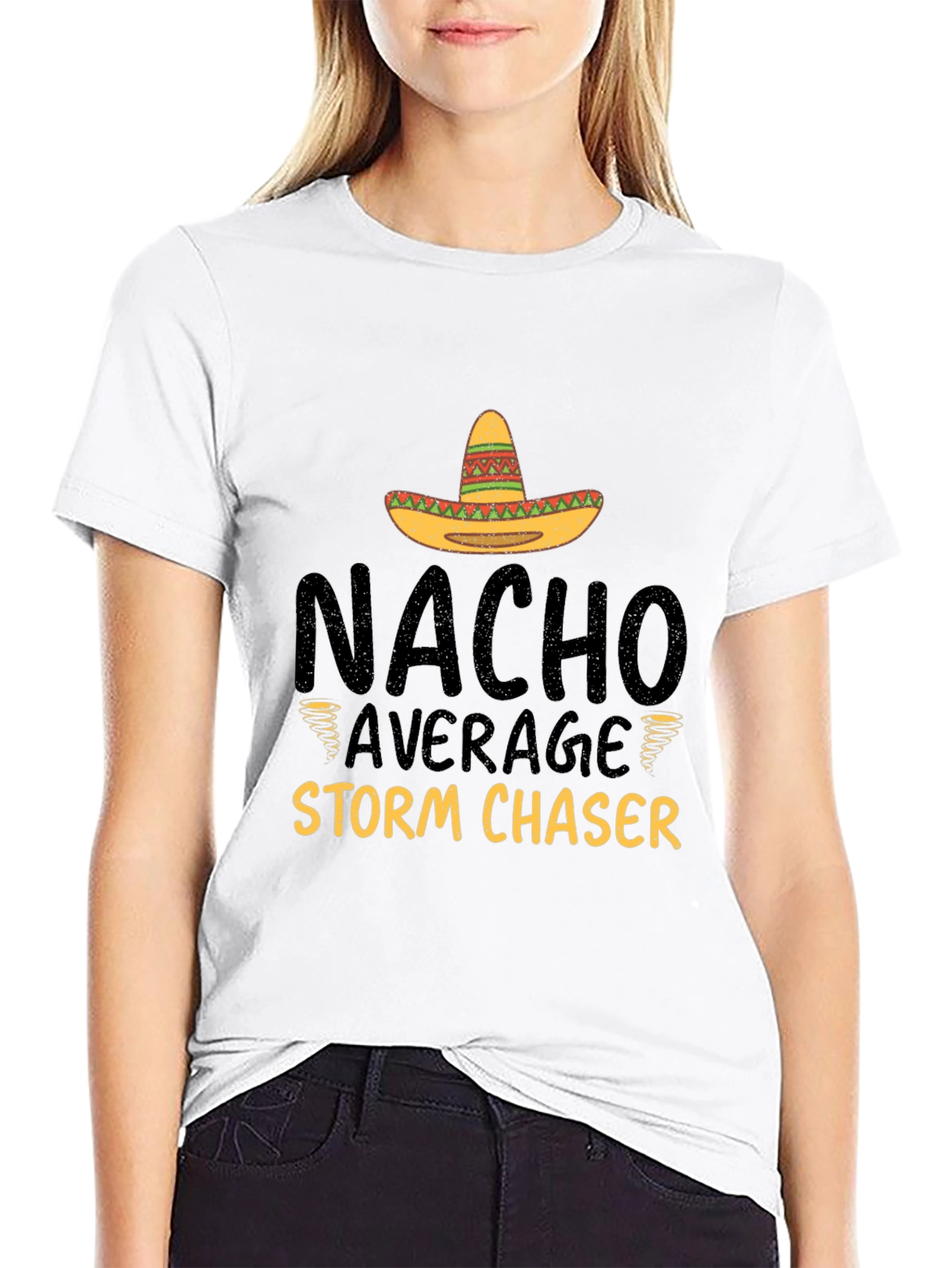 Black Nacho Average Storm Chaser Graphic Tee view 9