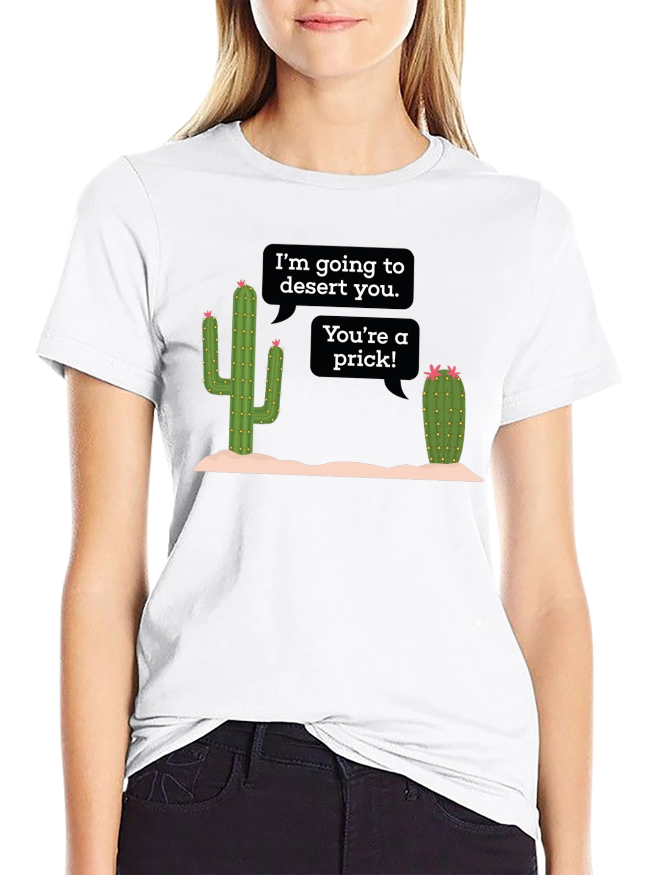 Black Desert You Cactus Graphic T-Shirt view 9