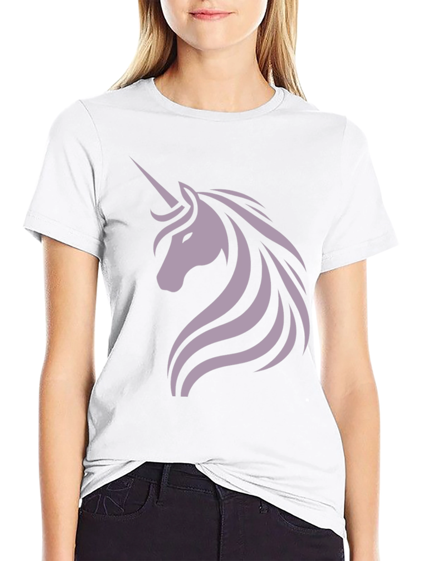 Black Unicorn Graphic Tee - Stylish Black T-Shirt view 9
