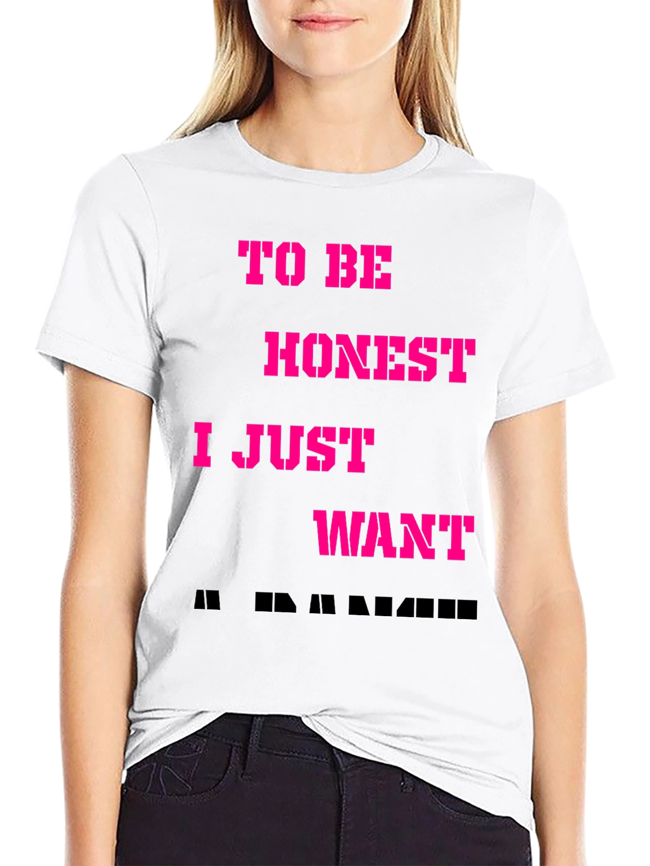 Black Funny To Be Honest T-Shirt view 9