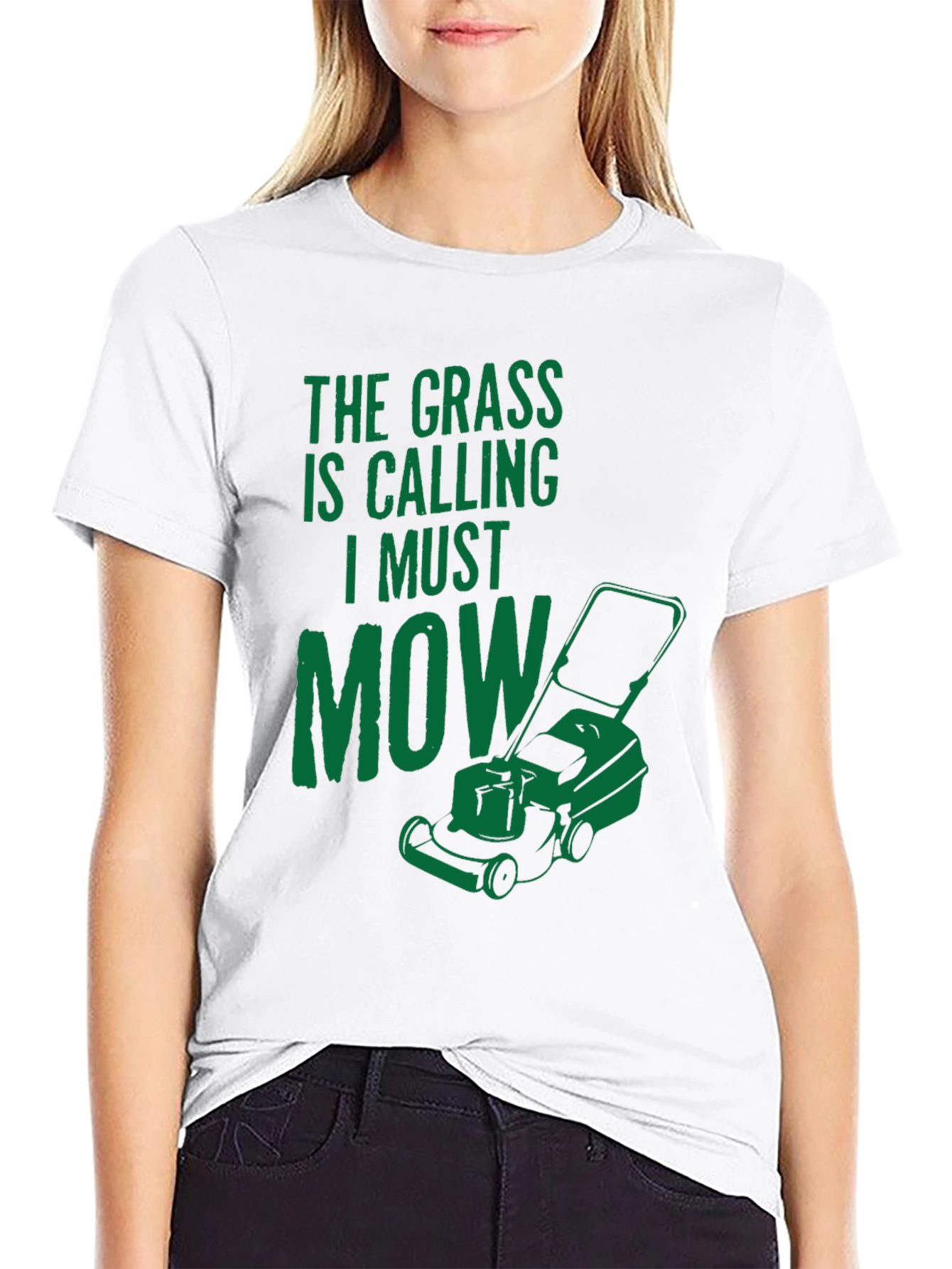 The Grass is Calling T-Shirt - Funny Mowing Tee - 9