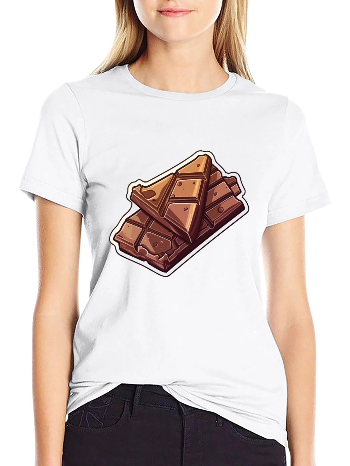 Black Chocolate Bar Graphic T-Shirt - Sweet Tooth Fashion view 9