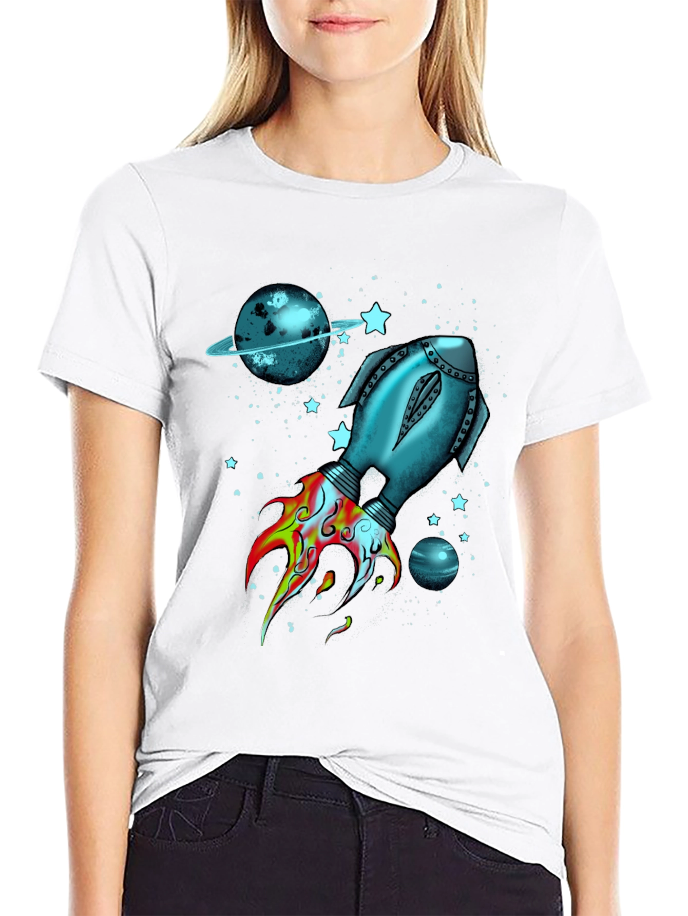 Cosmic Rocket T-Shirt - Blast Off in Style! - 9