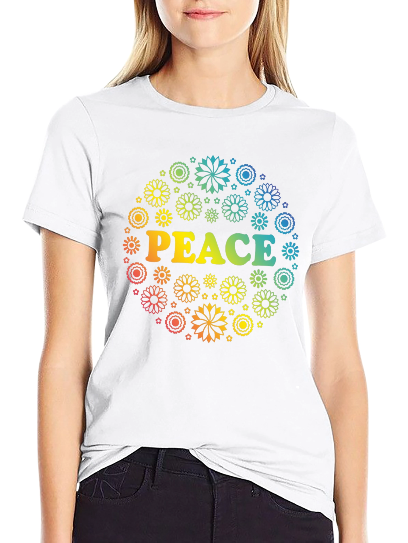 Peace Flower Power T-Shirt - 9