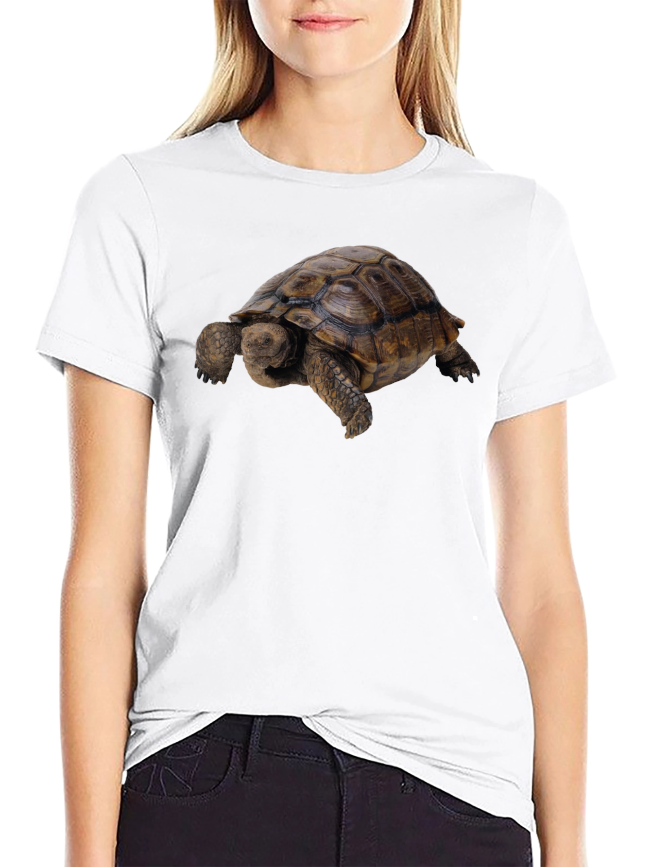 Black Tortoise Graphic Tee - Classic Crew Neck view 9