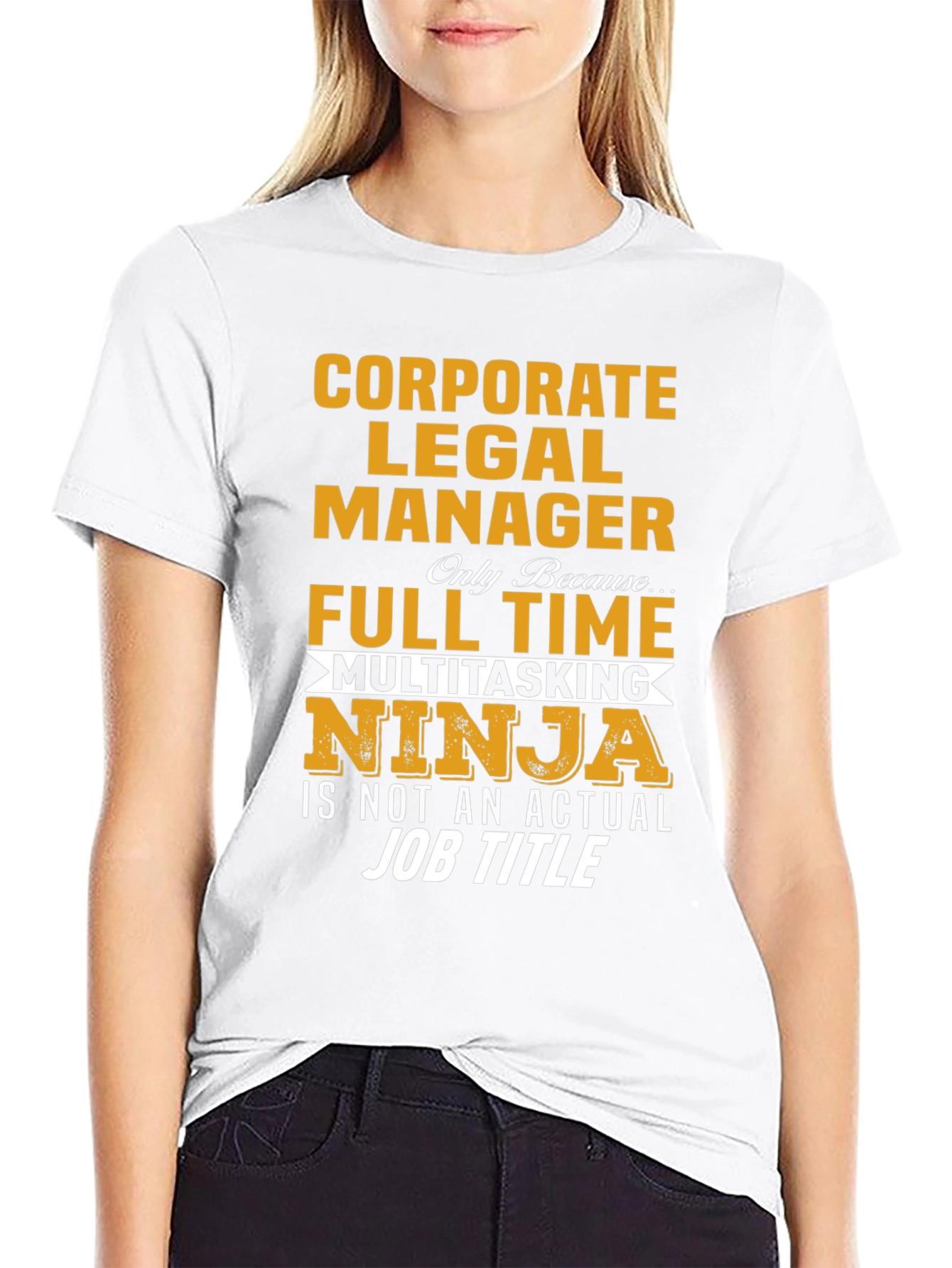 Black Corporate Legal Manager T-Shirt - Multitasking Ninja view 9