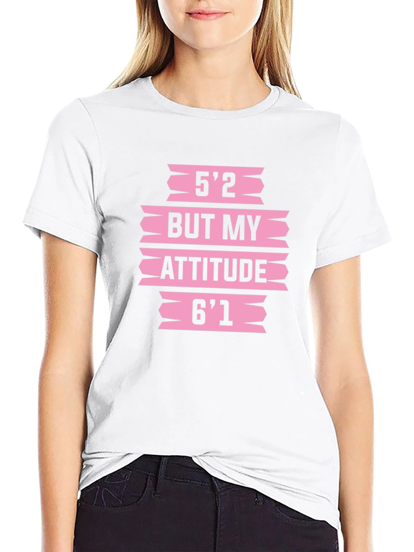 Black Funny Attitude Graphic T-Shirt view 9