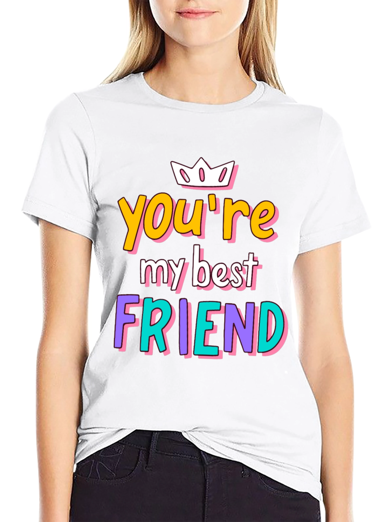 Black You're My Best Friend Graphic Tee view 9