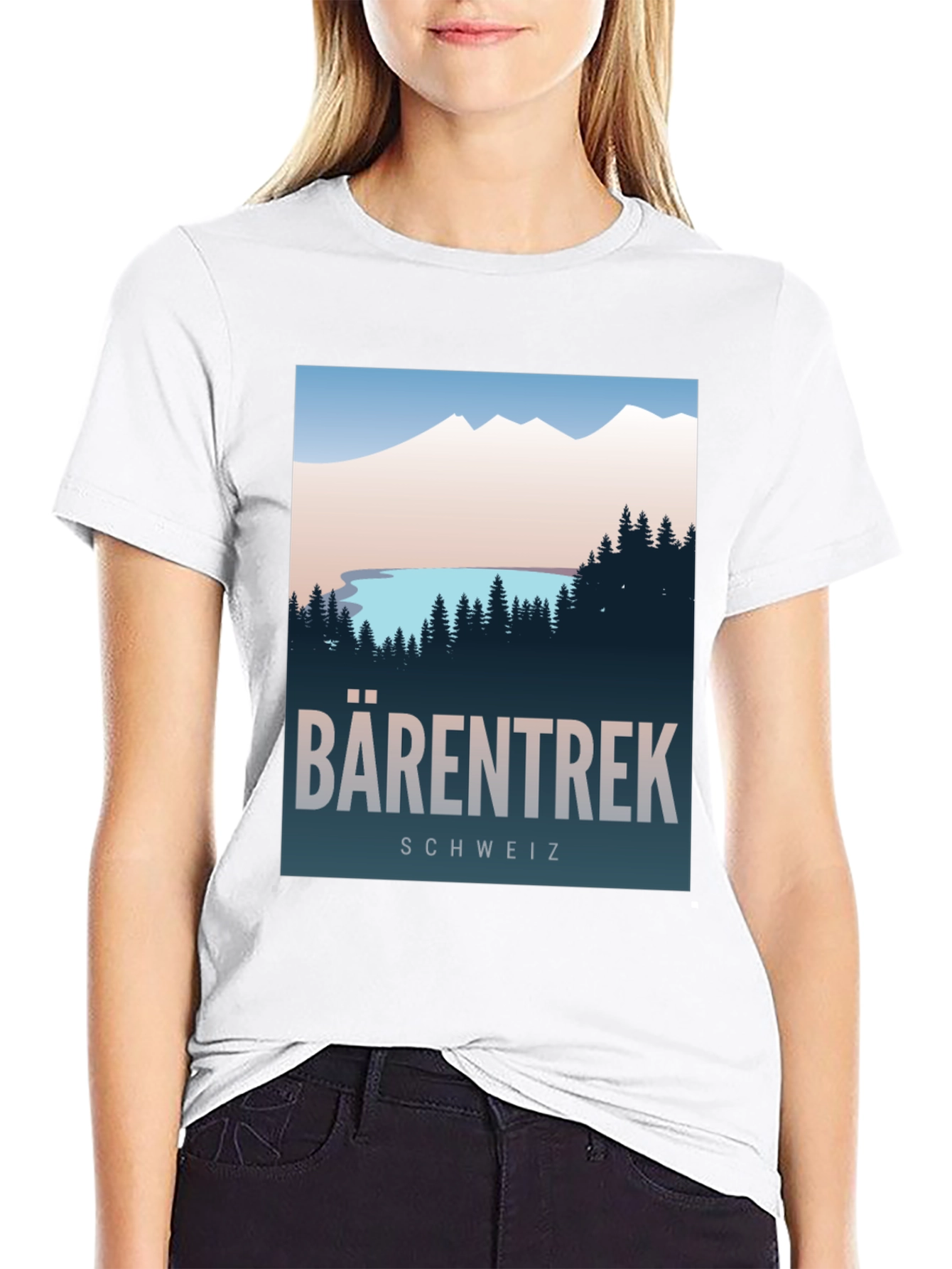 Black Barentrek Schweiz Graphic T-Shirt - Adventure Awaits! view 9