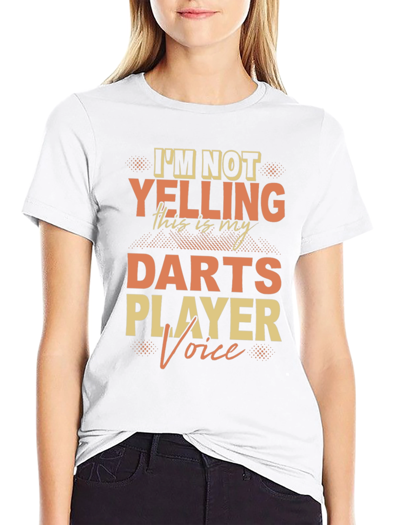 Black Darts Player Voice T-Shirt - Novelty Tee view 9