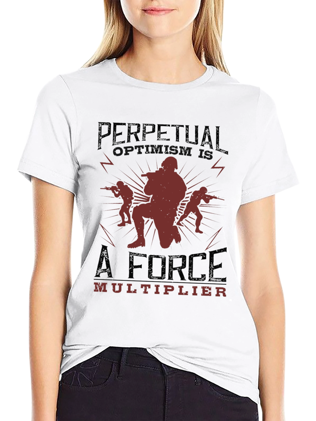 Black Perpetual Force Multiplier Graphic Tee - Tactical Style view 9